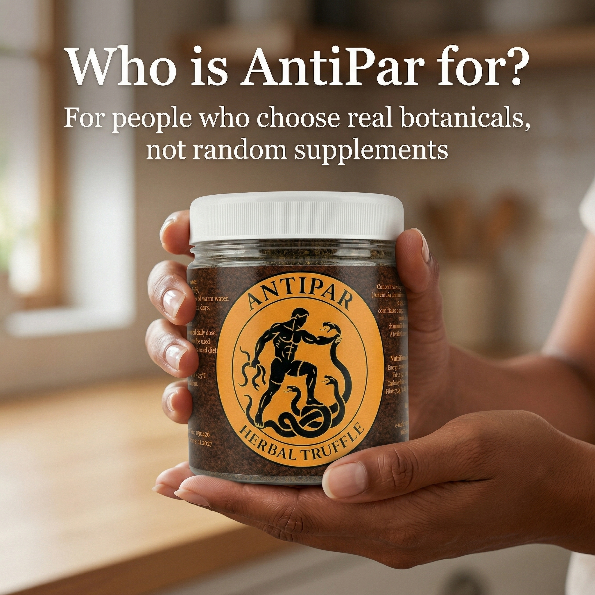 Who is AntiPar for?
AntiPar is not a product for everyone. It is made for people who deliberately choose natural botanical supplements and understand that strong plant-based formulas do not need to taste pleasant in order to have a serious purpose.
This supplement is for people who:
– prefer herbal formulas over fashionable but meaningless ingredients
– understand what bitter wormwood is and why it has traditionally been valued in concentrated botanical routines
– read ingredient lists carefully instead of buying whatever is recommended most loudly
– want a short, focused course instead of endless daily use with no clear structure
– see supplements as functional tools, not as sweet treats or lifestyle accessories
AntiPar is for people who care about what they take, how it is formulated, and why each ingredient is there.
It is for those who can tell the difference between a strong formula and a weak product dressed up with better marketing.
It is also for people who are not afraid of bitterness when that bitterness reflects the actual nature of the plant at the centre of the formula.
If you are looking for something mild, neutral, easy-tasting and barely noticeable, this is probably not the right product for you.
If you are looking for a concentrated botanical course built around bitter wormwood, with a clear formulation logic and no unnecessary distractions, AntiPar is made for exactly that kind of person.
#antipar #detoxnatural #gutdetox #naturaldetox #herbaldetox #detox #phytovita
