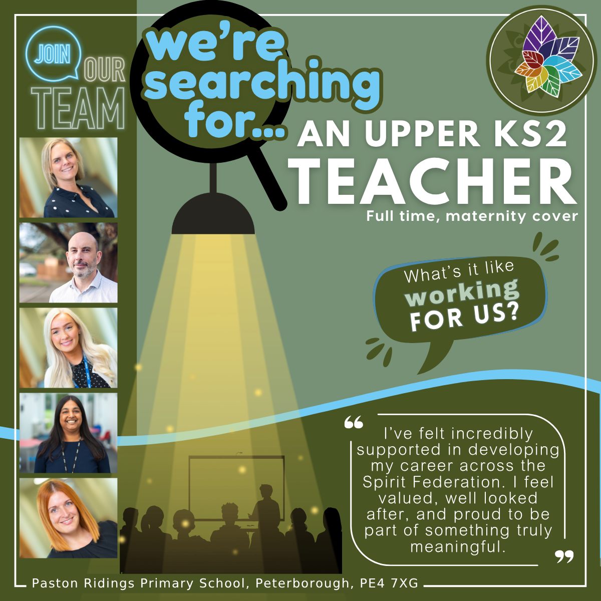 🌿 𝗥𝗲𝗮𝗱𝘆 𝘁𝗼 𝗴𝗿𝗼𝘄 𝘄𝗶𝘁𝗵 𝘂𝘀?.
🔎 We’re looking for a passionate Upper KS2 teacher to join Paston Ridings Primary School from September 2026.
Here, you’ll:
🌟 𝗕𝗲𝗹𝗼𝗻𝗴 – work in a happy, supportive, and collaborative environment
🌟 𝗚𝗿𝗼𝘄 – benefit from coaching, CPD, and leadership opportunities
🌟 𝗜𝗻𝘀𝗽𝗶𝗿𝗲 – help children achieve their full potential in Years 5 & 6
If you’re ready to make a difference, flourish professionally, and be part of a thriving community, we’d love to welcome you.
🔗 Apply now https://bit.ly/upperks2teacher or visit the recruitment section on our or website for more details (link in bio)
📅 Closing date: Thursday 23rd April 2026, midday
📅 Interview date: Week beginning 27th April 2026
.
.
.
#UpperKS2 #KS2Teacher #TeachingJobs #TeacherRecruitment #JoinOurTeam #CareerInEducation #EducationJobs #TeachersWanted #NowHiring #TeachWithUs #peterboroughteachingjobs #jobsinpeterborough