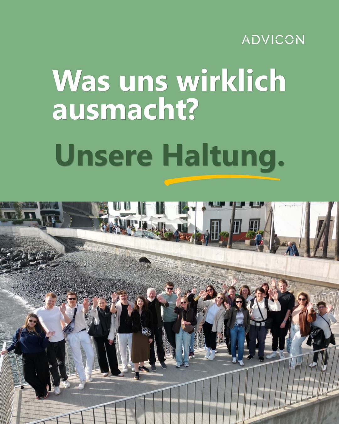 Unsere Arbeit basiert auf Vertrauen, Transparenz und einem starken Teamgefühl.
Denn gute Beratung beginnt mit einer klaren Haltung.
#ADVICONCulture #TeamSpirit