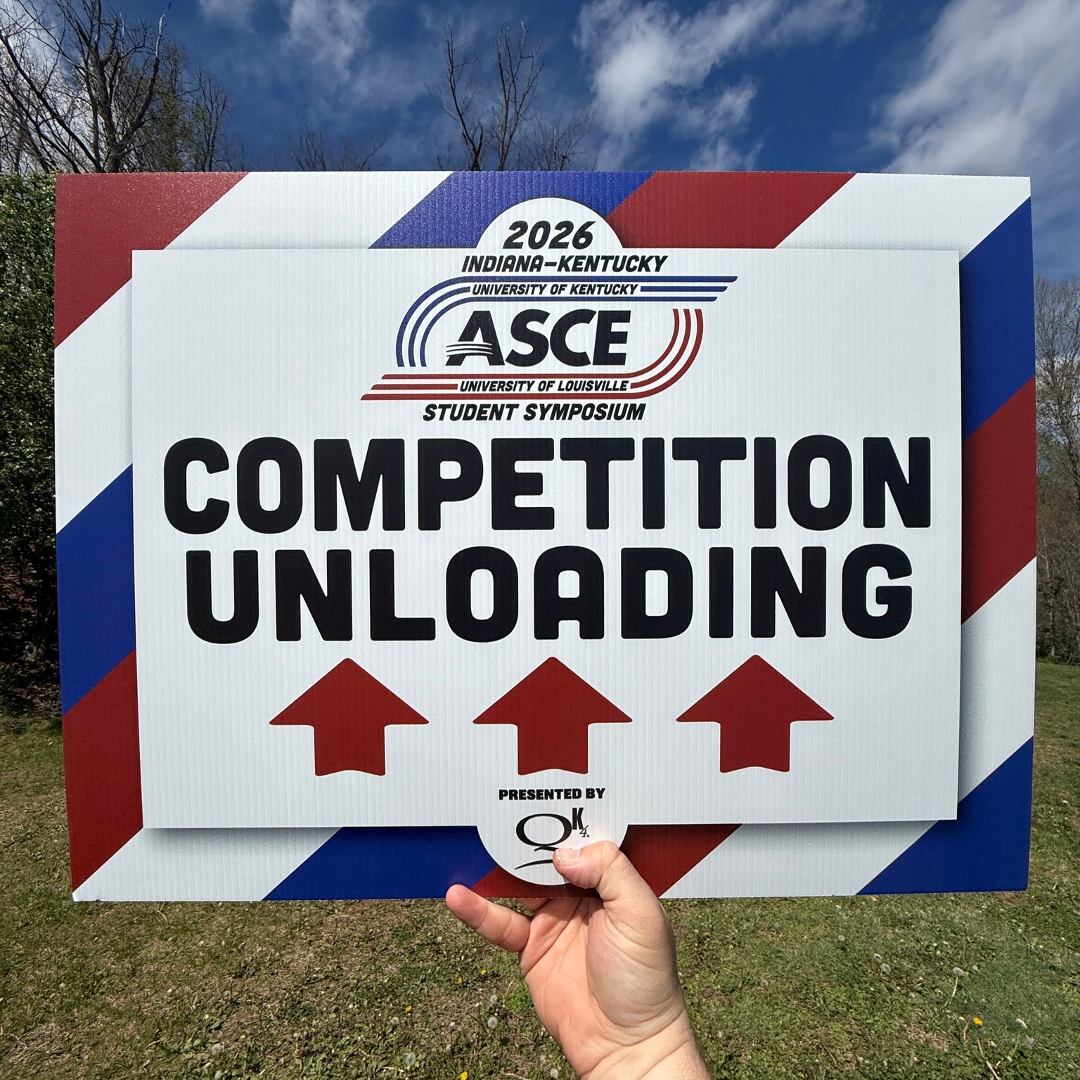 This year UK's American Society of Civil Engineers is hosting their annual Student Symposium. I was able to work with the students to design and print directional signage they can use year after year.