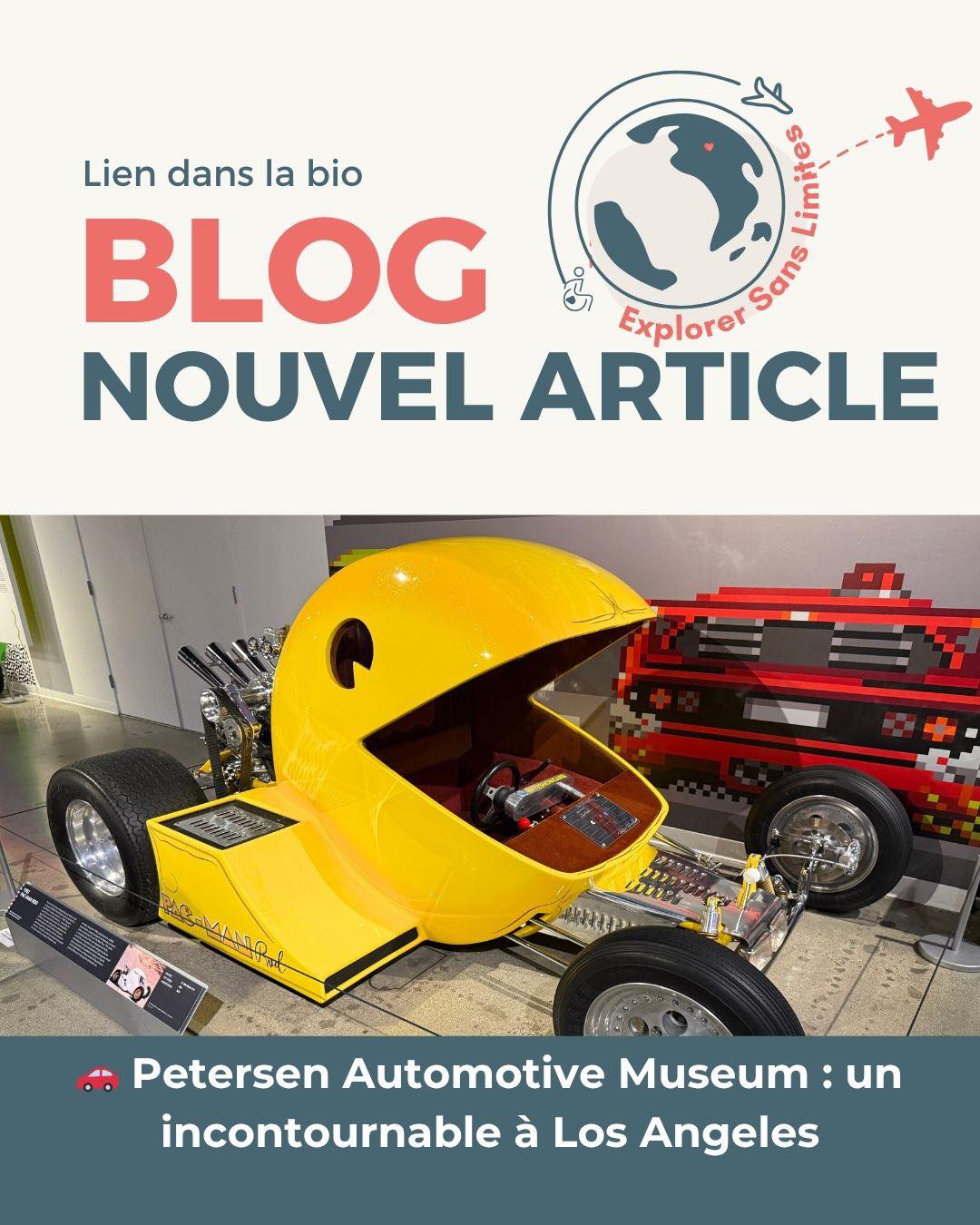 🚗 PETERSEN AUTOMOTIVE MUSEUM
À Los Angeles, il y a un lieu incontournable pour les passionnés d’automobile : le Petersen Automotive Museum.
Entre voitures classiques, supercars et modèles mythiques du cinéma, le musée propose une immersion complète dans l’univers automobile.
💬 Mon ressenti ?
Un musée impressionnant par la diversité des véhicules exposés. Impossible de ne pas trouver quelque chose qui marque.
🔐 Option “Vault” pour découvrir des voitures encore plus rares
♿ Espaces larges et accessibles
🚌 Accès facile en bus ou VTC
Un incontournable à Los Angeles 🇺🇸
#explorersanslimites #petersenmuseum #carslovers #automuseum #travelaccessible #accessibility 🚗