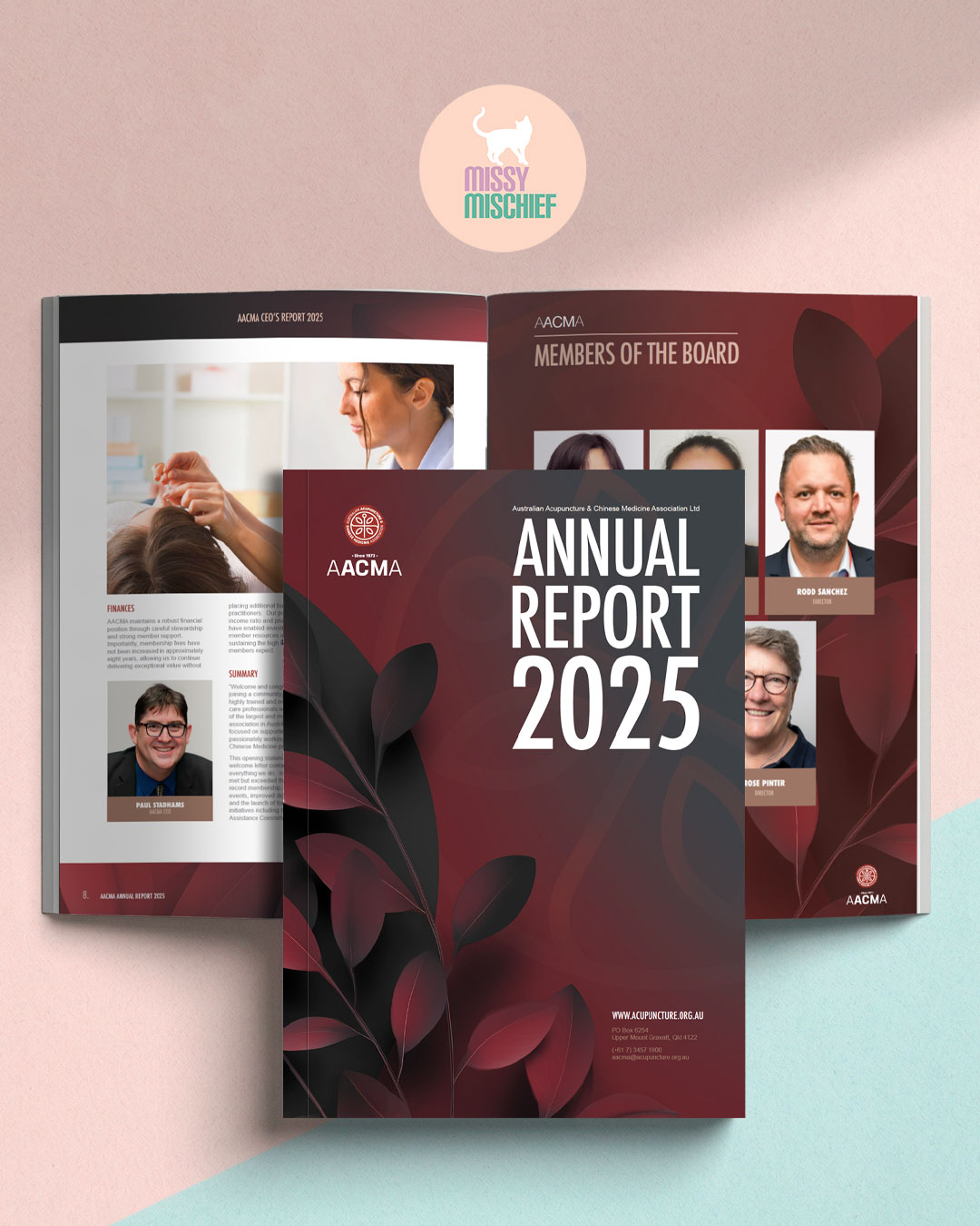 We just finished off the final touches on the latest AACMA Annual Report.
A project centred on clear communication, thoughtful layout and a design system that supports both detail and readability.
Annual reports can be complex, but with the right structure and design, they become much easier to navigate and engage with.
If you have a report, publication or design project coming up, we are always happy to have a chat.
No cat herding required.
#graphicdesign #editorialdesign #annualreport #printdesign #layoutdesign #typography #designstudio #creativestudio #branding #branddesign #designwork #visualcommunication #corporatedesign #australianbusiness #designinspiration #creativelife #businessgrowth #agencylife #missymischief