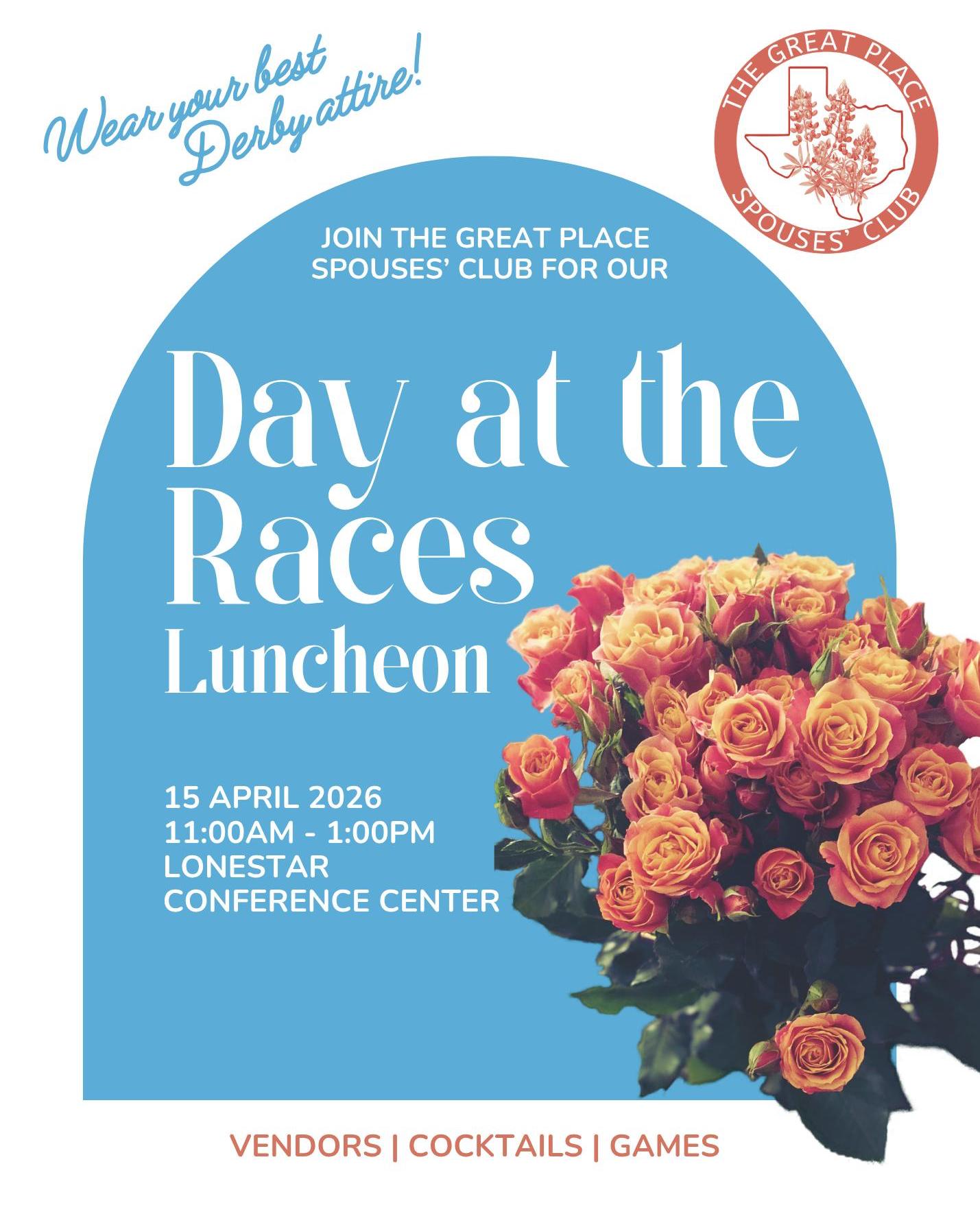 Ready to do some spring shopping?! 🛍
There will be over 10 vendors at our luncheon next Wednesday!
🌹Alondra Valentin with Glass Flare
🌹Carter Girls with Crochet items
🌹USCryotherapy
🌹Elena’s Essentials (candles, body butter, soap)
🌹Kim’s Crafty Bows & More
🌹Cotton Blossom High Trailer Trash
🌹Faith Base Apparel
🌹Bound By Writing Blind Date with a Book
🌹Nutritional Plans by Rebecca Night
🌹Black Velvet Baking
🌹Rejuvenating Medical Aesthetics
🌹NJAELYE Lane of Hues Studio (Art, Music, Therapy)
We will also have opportunity tickets for those who donate to GTC United, prizes for best hats, and prizes for games!
Our luncheon will be catered by @letusdothecookingtx , and cocktails and mocktails will be sold by Lone Star Conference Center!
Ticket sales close tomorrow, so don't be late! Can't wait to see you there 🏇
https://www.zeffy.com/en-US/ticketing/april-luncheon-5