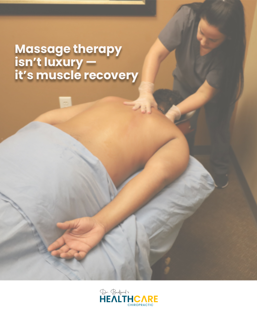 Massage therapy is often seen as a luxury — but it plays an important role in muscle recovery. 💆♂️
It can help reduce muscle tension, improve circulation, and support overall recovery.
For people with physical stress, tight muscles, or active lifestyles, regular recovery care matters. 💪
Taking care of your muscles helps your body perform and feel better. ✨
#MassageTherapy #MuscleRecovery #WellnessCare #ChiropracticCare #MuscleHealth #RecoveryMatters #BodyCare