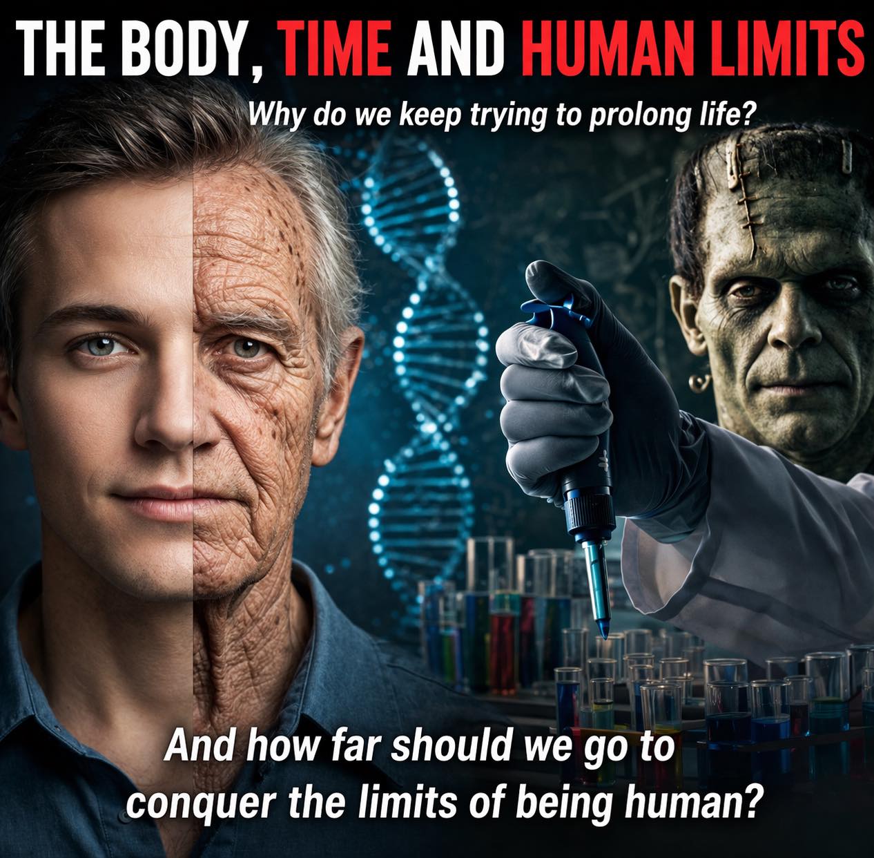 THE BODY, TIME AND HUMAN LIMITS
Why We Keep Pushing Beyond Ourselves
Human history did not stop when we learned to organise the world.
Once survival became more stable, a new struggle emerged: the struggle against limitation itself.
Ageing, disease, fragility and death have never been experienced as neutral facts. They have been studied, feared, resisted and reimagined across cultures and centuries. Long before modern biotechnology, humans were already searching for cures, extending life through ritual and medicine, and imagining ways to overcome the boundaries written into the body.
This week, SmartReals turns to one of the deepest patterns in human history: the refusal to treat present limits as final.
Why does the body decline?
Why do we keep trying to repair, prolong and optimise life?
And at what point does survival become transformation?
From the biology of ageing, to the cultural imagination of Frankenstein, to the deeper psychology of human ambition, this chapter explores a question that is now becoming impossible to ignore:
Are limits something we must accept, or something we are meant to challenge?
Smart Evolution: From Origins to the Future
https://www.youtube.com/playlist?list=PLz0ObXK3_7VLrrkz2mcbAnCKK6aUaRYi9
References
López-Otín, C., Blasco, M. A., Partridge, L., Serrano, M., & Kroemer, G. (2013). The hallmarks of aging. Cell, 153(6), 1194–1217.
Di Micco, R., et al. (2020). Cellular senescence in ageing: from mechanisms to therapeutic opportunities. Nature Reviews Molecular Cell Biology.
Ruston, S. (2016). Scientific Contexts. In The Cambridge Companion to Frankenstein. Cambridge University Press.
Mackowiak, P. A. (2014). Mary Shelley, Frankenstein, and the science of life and death. Clinical Infectious Diseases.
#SmartReals #Science #History #HumanLimits #Ageing #Longevity #Frankenstein #Medicine #HumanPotential #Future