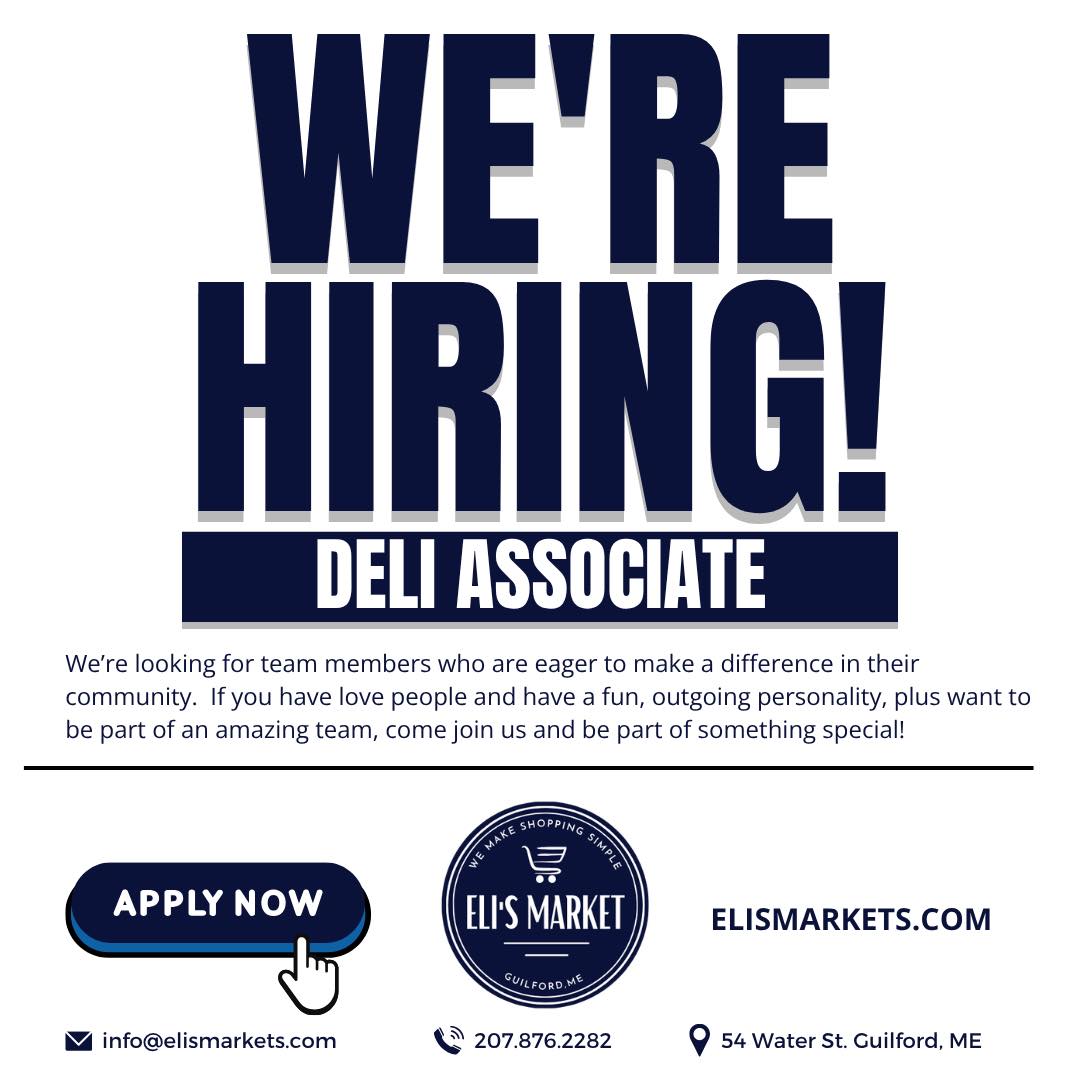 Now Hiring: Deli Associate
Not just a job. A solid team, a fast-paced day, and work you can actually feel good about.
15–20 hours a week. Flexible schedule. Competitive pay.
If you’re friendly, reliable, and don’t mind staying busy… we should talk.
👉 Apply now: https://www.elismarkets.com/job-board
