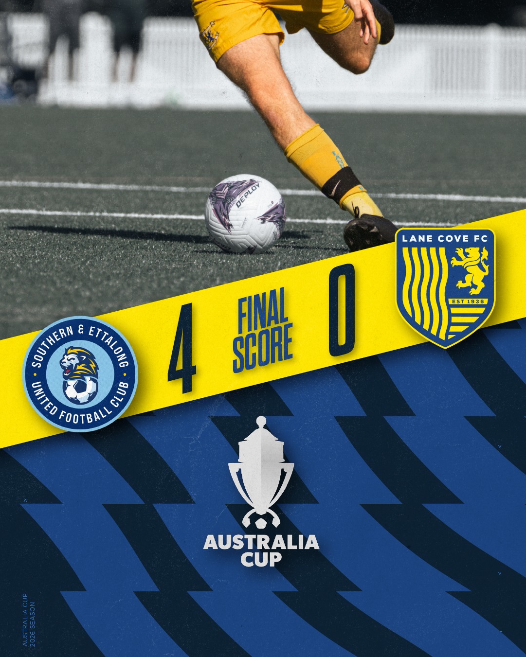 PROUD OF YOU LADS!!!
Our Australia Cup run comes to an end in the 4th round.
@lanecove_div2
🔵🟡⚽️💪🟡🔵
#AnyOneCanPlay #LaneCoveFC
#LaneCove #inthecove #NSFA #footballnsw #footballaustralia #football #soccer #footballislife #footballculture #footballlife #90years #seniorfootball #mensallagefootball #AustraliaCup
@inthecove
photography by @snapshootscore