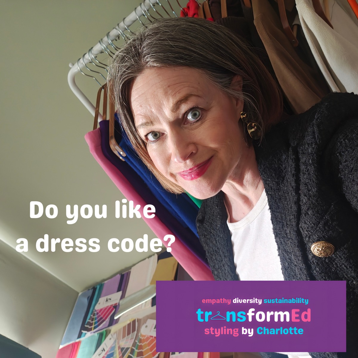 Do you like a dress code? How do you make an outfit more you if the dress code or colour scheme isn't you? Today's outfits called for a colour outside my palette (black for a funeral) and a style that I feel uncomfortable in as it's just not me: gym kit.
How did I make these more Charlotte? For the funeral, I opted not for all-over black, but had a top in a light neutral from my seasonal colour palette: cream. The style was also very me and it was on-brand as items were bought second hand or have been reworn over many years.
And the gym kit? Again, I opted for colours in my palette to compensate for the fact the style isn't one I'm comfortable in, with more preloved thrown into the mix.
#styletips #personalstylistscarborough #colouranalysishull #mybestcolours #personalstylisthull #SustainableFashion