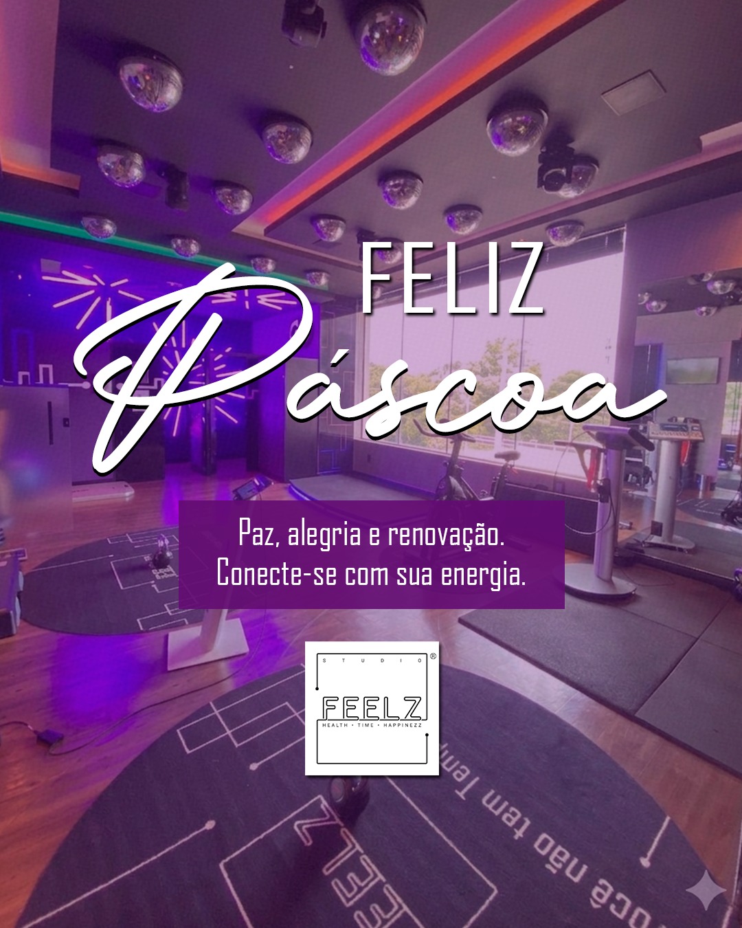 Páscoa é tempo de renovar. ✨
De se reconectar e cuidar do que realmente importa.
Que essa data traga paz no coração, leveza na mente e alegria em cada detalhe do seu dia.
E que essa renovação também seja sentida no seu corpo.
Porque na Feelz, acreditamos que a verdadeira transformação vem da conexão com você, com sua energia e com o seu bem-estar.
A Eletroestimulação é isso: energia que ativa, conecta e potencializa o que há de melhor em você. 💜
Feliz Páscoa ✨🐰
