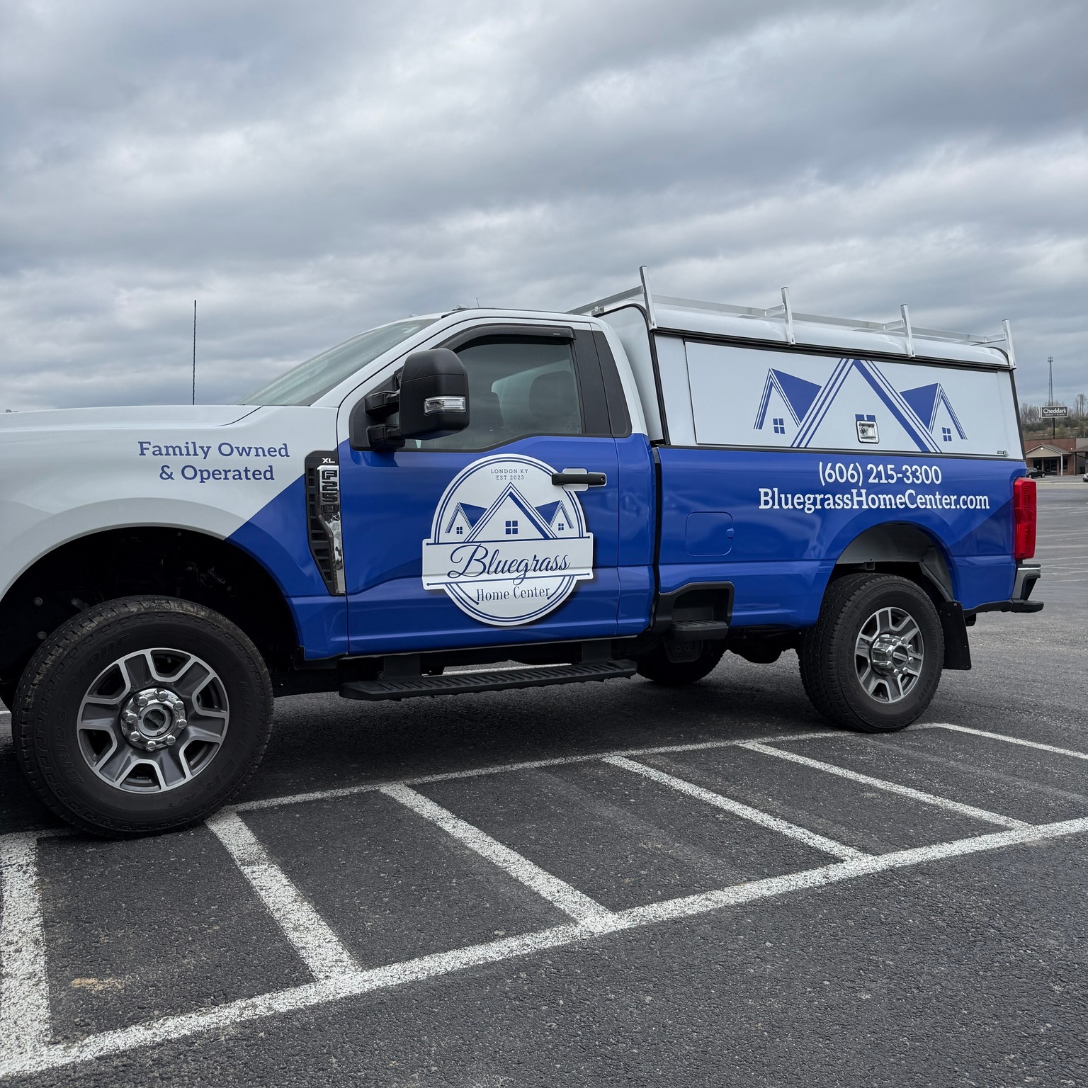 Shoutout to Bluegrass Home Center - thank you for allowing me to design, print, and wrap your new truck!