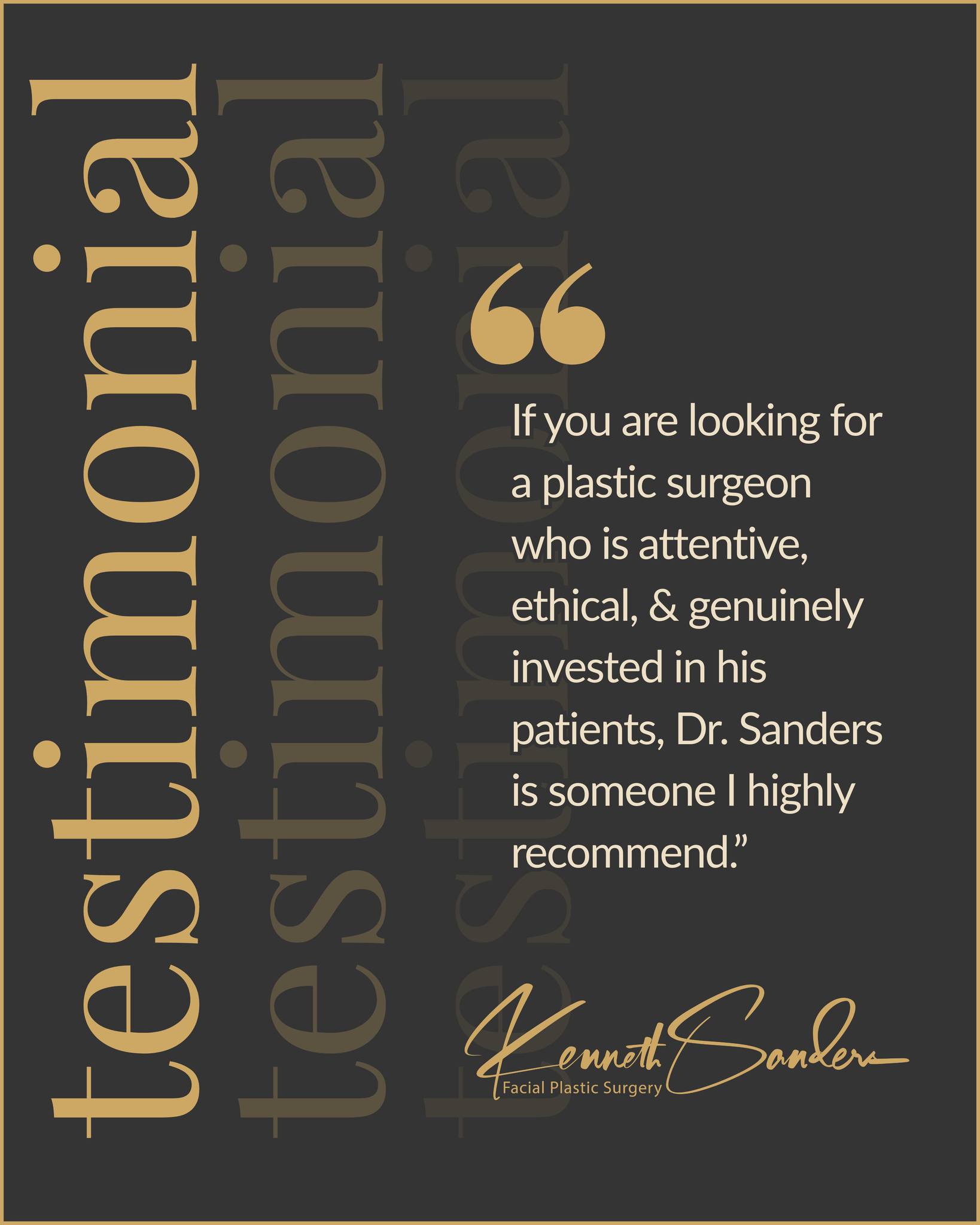 We never take messages like this for granted 💛
To our patients, thank you for trusting us with something so personal. Choosing where to go, who to trust, and taking that first step is never small, and we’re truly honored to be part of that process.
Hearing your experiences and seeing your confidence grow is why we do what we do.
It means more to us than you know.
Here’s their full experience:
"I cannot say enough great things about Dr. Sanders. He is extremely detail-oriented and truly takes his time with you from the very first consultation all the way through your final visit. He goes above and beyond to make sure you fully understand the entire process — what he’s going to do, why he’s doing it, and what realistic expectations should be.
I never once felt rushed or confused. He explains everything clearly and thoroughly, which gave me so much confidence and peace of mind.
Another thing that really stood out to me is his staff. Many of them have been with him for years, and that says a lot about his character and the kind of environment he creates. From beginning to end, you’re cared for by the same team members, which makes the whole experience feel personal and consistent. They make sure you are comfortable, informed, and truly well taken care of.
If you are looking for a plastic surgeon who is attentive, ethical, and genuinely invested in his patients, Dr. Sanders is someone I highly recommend.”
#FacialPlasticSurgery #FacialRejuvenation #NaturalResults #facefixr #CosmeticEnhancement