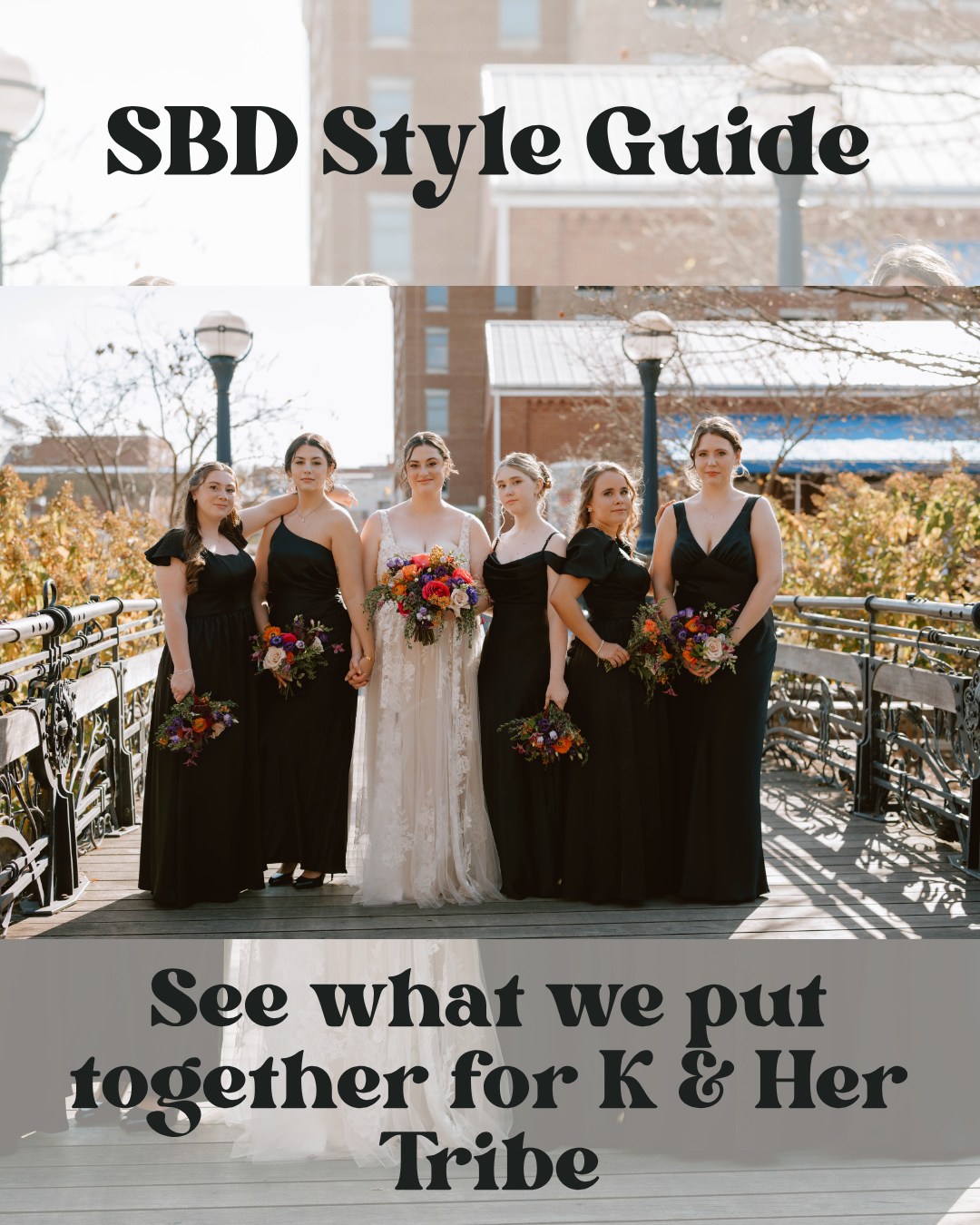 ✨🖤 Style Guides for your Hive Tribe are our favorite 🖤 ✨
As a part of SBD designing elements for K&C's wedding day we also wanted to make sure that their Hive Tribe had the resources they needed, too! For the ladies we created a guide with links to dresses and shoes, jewelry and nail polish ideas, hair styles that were simple and diverse, and makeup inspiration to help them still feel like themselves.
K was able to share this with her gals so they knew what they needed to get but had the freedom to choose within the guide and beyond.
They just looked absolutely stunning on the day of and were an absolute blast to party with. We'll never forget dancing to Cascada with them!
Venue & Catering | @unionmillspublichouse
Design, Planning, Coordination & Farm Tables | @sleepingbeedesigns
Photographer | @jessivaughnphotography
Videographer | @johnbradenfilms
DJ | @burnside_events
Floral Design | @westvirjeni
Cake | @sagecakery
Hair | @idoglamcrew
Makeup | @thskin_beauty
Donut Truck | @glazeydaysdonuts
Bridal Salon | @kandbbridals
Suits | @menswearhouse
Bridesmaids Dresses | @shoprevelry
Wedding Bands | @colonialjewelers
Engagement Ring | @brilliantearth
Invitations | @minted
Wedding Website | @zola
Wedding Planner | Bridesmaids | Revelry | Wedding Coordinator | Frederick Wedding | Frederick MD | Engaged