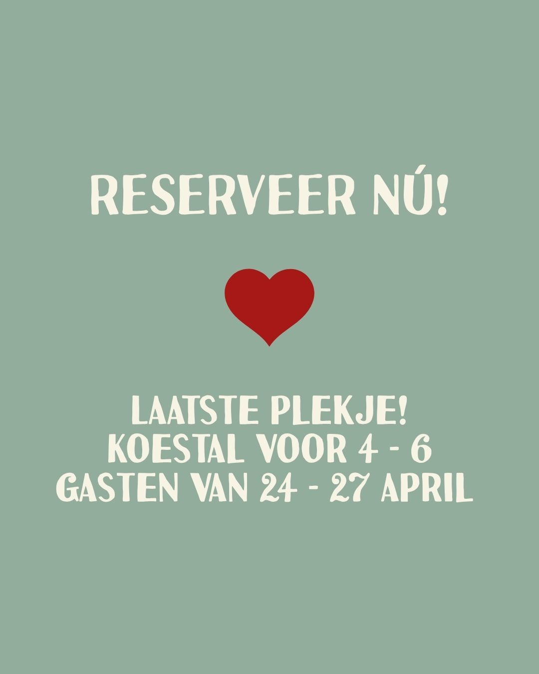 Ben er snel bij, reserveer nu je weekendje weg naar Zuid-Limburg in de meivakantie!
๐ www.huiskenshof.nl
#wandeleninzuidlimburg #fietseninzuidlimburg #familieweekendโค๏ธ #kidsprooftip #groepsaccommodatie #familieweekend #kidsproof #golfvakantie #vakantiehuis #vriendinnenweekend