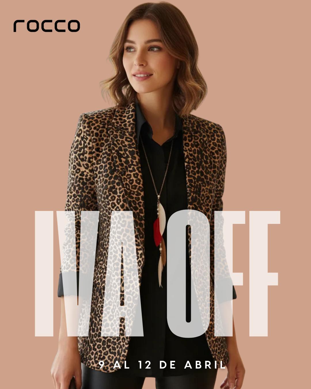 🔥 Aprovechá el Día del Centro en Rocco 🔥
Del 9 al 12 de abril llevate tus prendas favoritas ¡sin IVA! 🛍️
Es el momento perfecto para renovar tu look 💖
Escribinos:
📲 Ciudad Vieja 095 899 722
📲 Cordón 092 328 633
📲 Sayago 095 036 768
#RoccoStyle #DescuentoIVA #ModaFemeninaUy #ComprasUy #LookDeTemporada