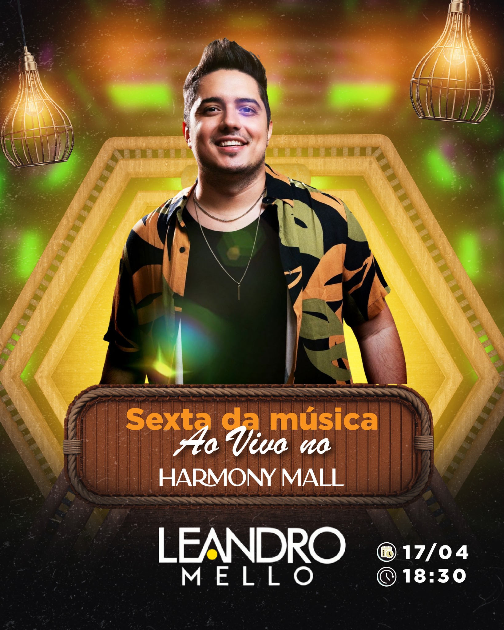 Já sabe onde vai ser sua sexta? 🎤
No dia 17/04, às 18h30, o Harmony Mall te espera para mais uma noite especial com Leandro Mello. Música boa, ambiente agradável e aquele clima perfeito pra sair da rotina.
Se a ideia é aproveitar o fim do dia com leveza, boa companhia e uma trilha sonora de qualidade, você já tem destino certo. 😉
#HarmonyMall #RotaDoSol #Caucaia #Harmony #HarmonyEmpreendimentos #MallemCaucaia #CaucaiaCity #Cumbuco #BarradoCeará #Pecém #VemproHarmonyMall #LitoralCearense #CaucaiaOrdinária #SextadaMúsicaAoVivo