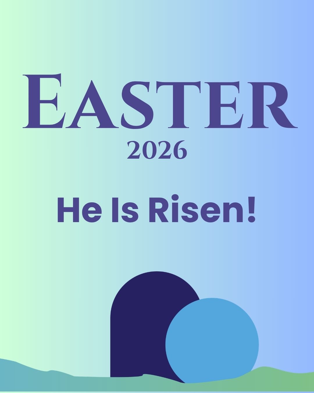 He is Risen! 🌅
“Death is swallowed up in victory.
O death, where is your victory?
O death, where is your sting?”
1 Corinthians 15:54–55
Happy Easter church family!