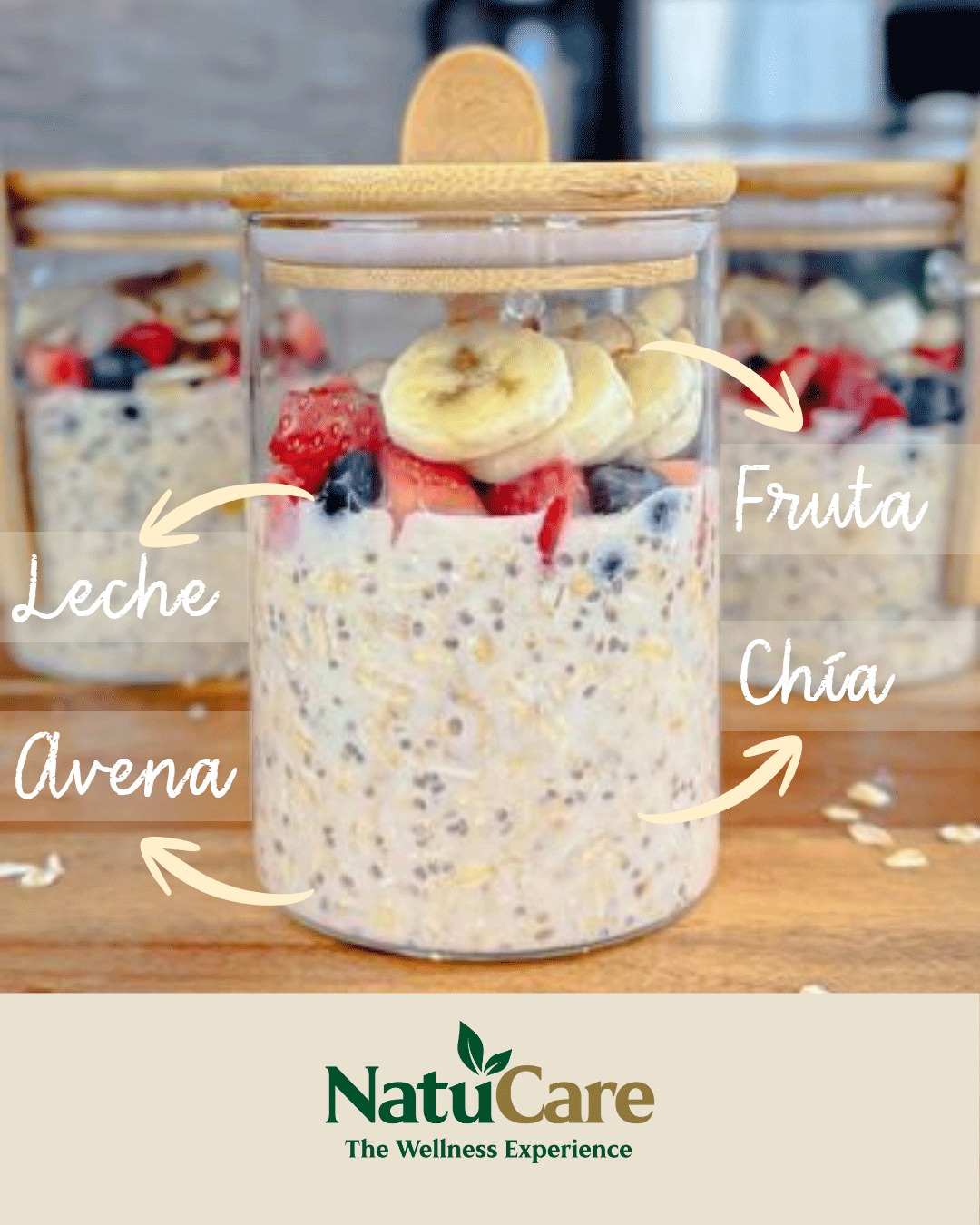 ¿Mañanas sin tiempo?
Hoy les traemos una solución que se prepara mientras duermes 🤩
✨La Avena Trasnochada ✨
Es el desayuno perfecto: Nutritivo, rápido y delicioso.
Y olvídate de cocinar a las 6:00 a.m.
Receta:
1. En un frasco, mezcla avena, leche y semillas de chía.
2. Tápalo y déjalo en el refrigerador toda la noche.
3. ¡En la mañana solo agrega fruta fresca y miel al gusto! 🍓🍯
✅ Tip natural: La chía y la avena se hidratan juntas, creando una textura cremosa que te mantendrá satisfecho por horas.
¡Comentamos qué tal te parece!
Y si ya la conocías, cuéntanos con qué otras combinaciones queda bien 🤔🤤
