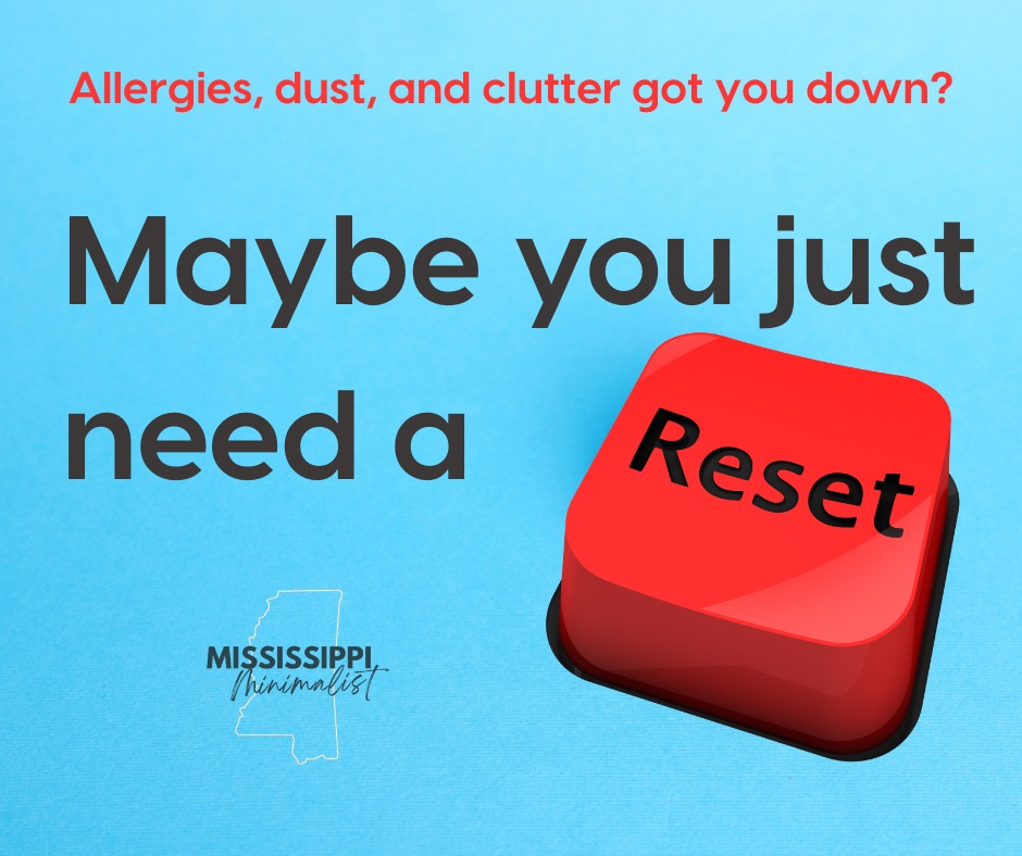 Spring is here… and so is the clutter 🤧🌸
Between allergy season taking over my countertops (hello, eye drops and decongestants) and prepping for Easter gatherings, I found myself feeling overwhelmed fast. Sound familiar?
It got me thinking...not just about dust in the air, but the “stuff” quietly building up in our homes and our routines.
Here’s the good news: you don’t need a full decluttering marathon to get back on track. I’m sharing my simple 5–10 minute daily “reset” that helps keep the chaos in check (even with a busy family in the mix!).
If spring has your home, and your head, feeling a little cluttered, this one’s for you.
✨ Read the full post to reset your space (and your sanity!)
https://www.mississippiminimalist.com/post/spring-easter-allergies-oh-my
#Minimalism #SpringReset #DeclutterYourLife #SimpleLiving #AllergySeason