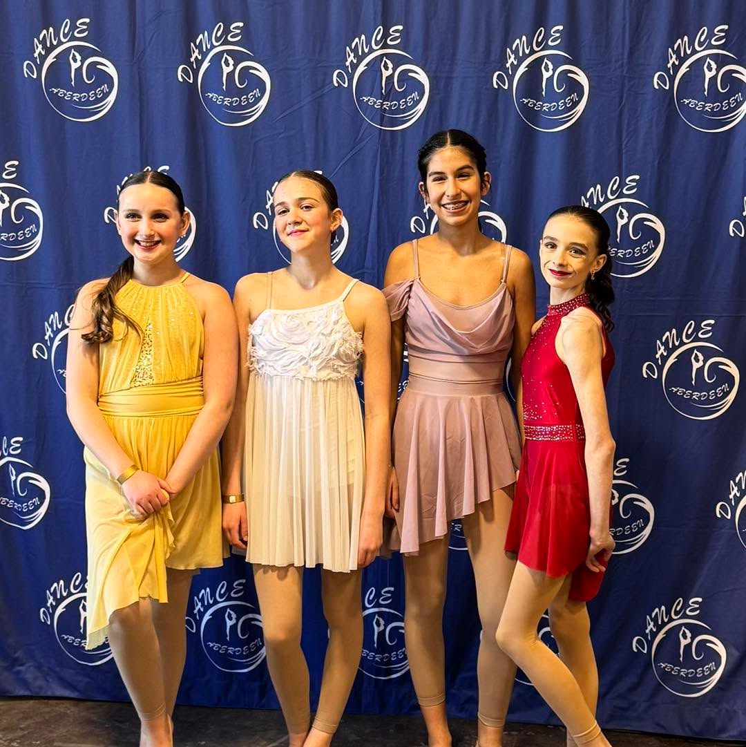 These lyrical soloists were beautiful and all received Gold marks, with Zuska (in red) getting a Gold with Distinction! 🥇 Congrats to Miss Morgan for being awarded Adjudicators Choice Choreography for Mika’s solo 👏🏻 #balletnallthatjazz