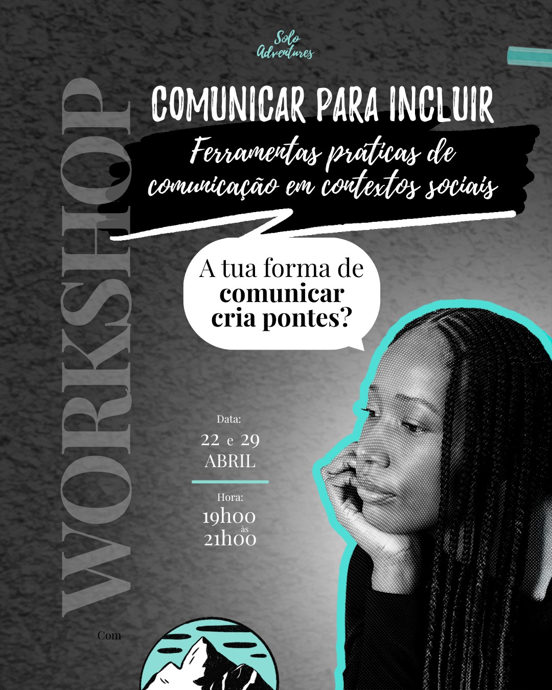 💬🤝 Sabias que a tua forma de comunicar cria pontes?
Para nós, que atuamos em causas sociais, é evidente a importância de trabalhar a escuta ativa e pensar a comunicação de forma estratégica. É benéfico não só para quem ajudamos, mas também para as equipas com as quais colaboramos.
📅 Dias 22 e 29 de abril
🕖 Das 19h às 21h (horário de Portugal)
📚 Workshop:
"Comunicar para incluir: Ferramentas Práticas de Comunicação em Contextos Sociais"
O workshop será dinamizado por:
🚀Naomy Renner – Coordenadora do Programa Sonhadores Praticantes, em São Tomé e Príncipe, onde acompanha processos de voluntariado e desenvolvimento comunitário, com foco na escuta ativa, empatia e relações humanas mais conscientes.
🚀Rita Pereira – Coordenadora da área da Diversidade e Inclusão na Solo Adventures, Licenciada em Animação Sociocultural, com Mestrado em Educação Especial, dedica-se à promoção de igualdade e à valorização do potencial de cada pessoa na área da deficiência.
Um evento pensado para que o público em geral — mas particularmente voluntários, associados, padrinhos/madrinhas e beneficiários — desenvolva competências essenciais para melhorar a sua comunicação, com conteúdos focados no fortalecimento da escuta ativa, na gestão de conflitos e na comunicação positiva nas equipas. 💙📖
🛠️🧠 Vais aprender através de uma metodologia prática e participativa, centrada na reflexão, na partilha e na aplicação real.
Se fazes parte da Solo Adventures, ou tens interesse em associar-te ou em causas sociais em geral, esta é a oportunidade para desenvolveres ainda mais as tuas competências e te comunicares de forma mais consciente e empática!
Evento aberto ao público em geral. 🤝
💶 Valores de inscrição:
🧑🚀 Voluntários — Gratuito
🤝 Público Geral — 20€
💙 Associados e apadrinhamentos — 20% de desconto
👇 Mais informações: soloadventures.org/eventosformacoes
Não percas esta oportunidade!
Marca na tua agenda! ✍️
#bemestar #saúdemental #desenvolvimentohumano #workshop