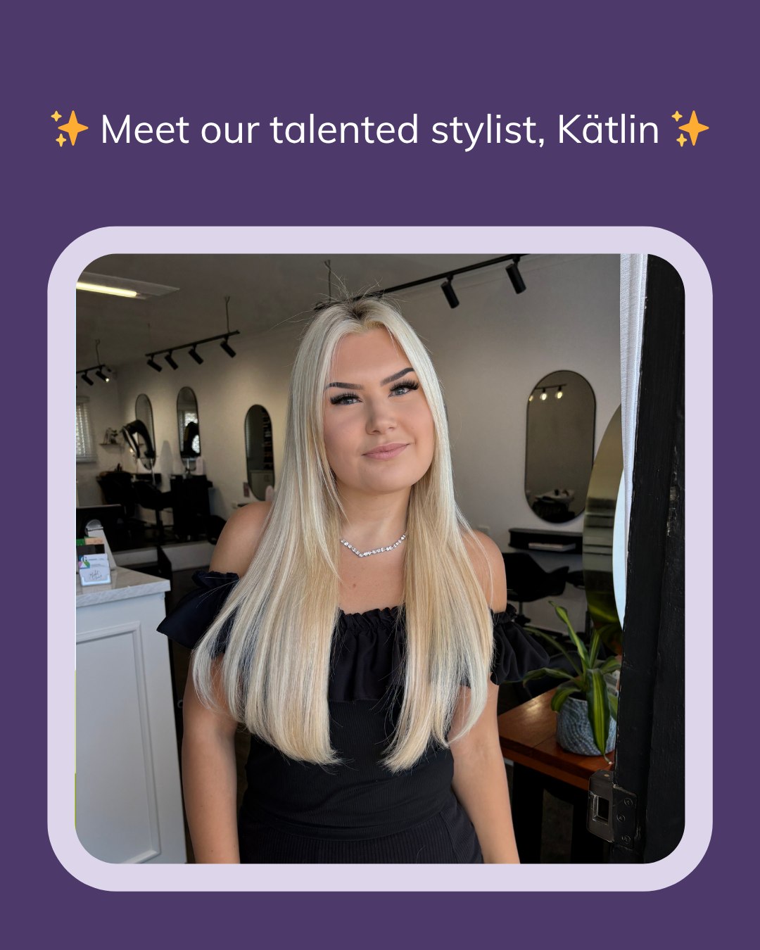 We’re celebrating the amazing people behind Fiolet Hair who make every appointment feel like a little luxury 💜
✨ This week’s feature: Kätlin! ✨
Swipe to read what one of our lovely clients shared about their experience with Kätlin — warm, attentive, and all about getting the details just right 💇♀️
Ready for a fresh new look? Kätlin’s got you 💫
#fiolethairperth #stylistspotlight #fiolethair #perthsalon #perthhairstylist #perthhairdresser #perthblondespecialist #livedinhairperth #haircolourperth
