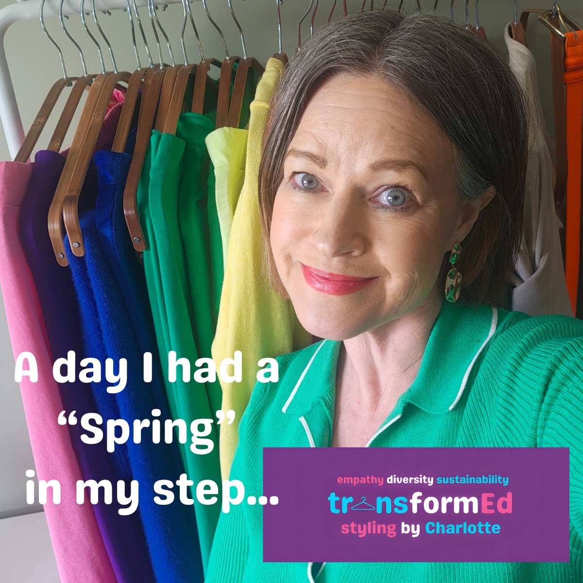 I had a "Spring" in my step today... with a lovely catch up over coffee with a friend who, like me, has been colour analysed as a Spring - chatting clothes, colour and life in general. I also started writing an article of next week's transformEd style magazine about the Spring seasonal colour palette.
This afternoon I also met Zoe, who's my next interviewee for my Style Stories series, so I'm looking forward to sharing Zoe's story next month.
What have you been up to today? I may also have been to the gym, followed immediately by eating a Magnum!
#mybestcolours #colouranalysishull #styletips #stylemagazine