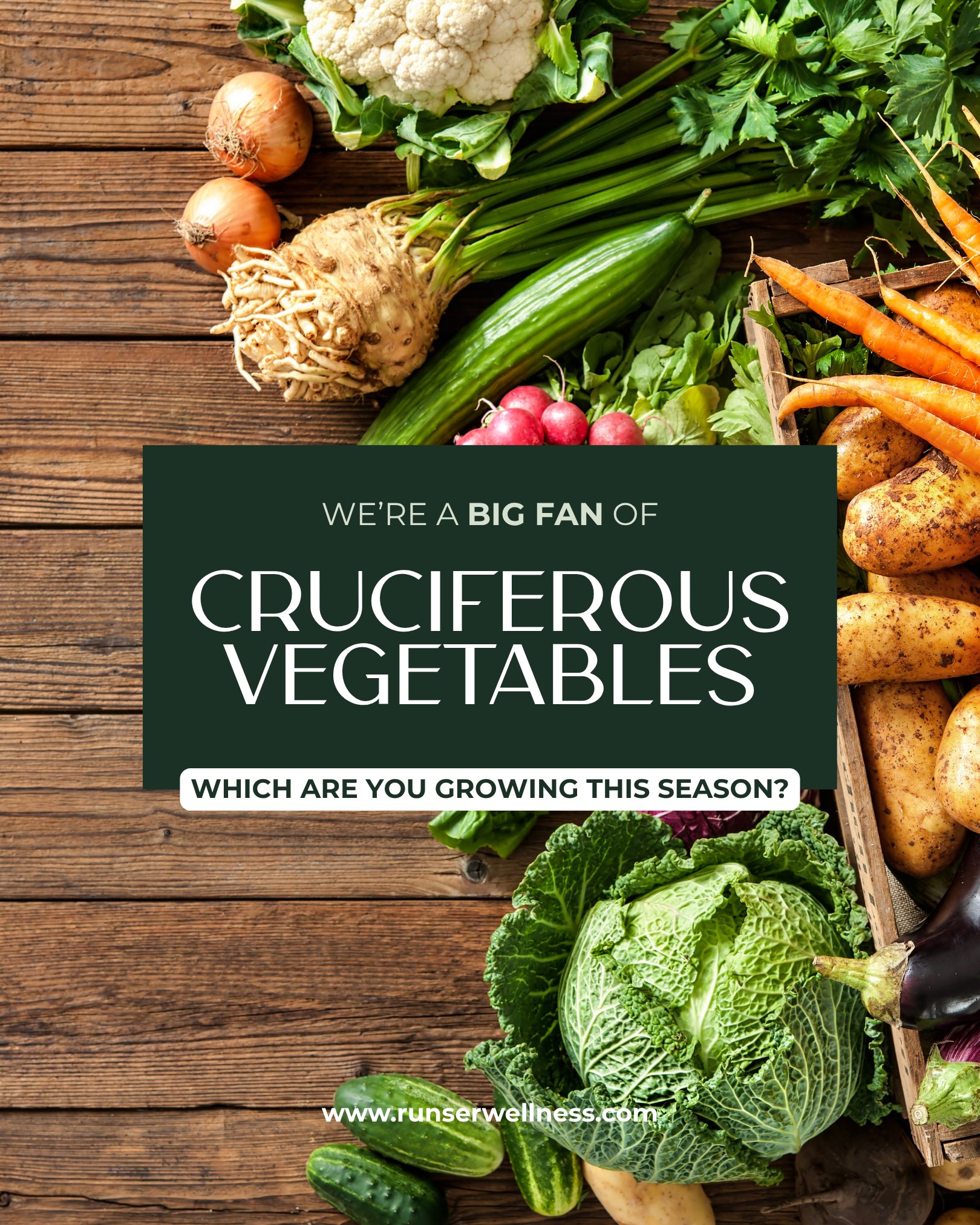 Cruciferous veggies don’t just fill your plate—they support your body at a deeper level.
Broccoli, kale, cabbage, and brussels sprouts are rich in compounds like sulforaphane, which help your body detox naturally and support liver function.
They’re also packed with fiber to balance blood sugar and feed a healthy gut microbiome—key pillars in functional medicine.
In functional medicine, we focus on food as information for your body… and these veggies send all the right signals.
Which of these awesome veggies are you planting this spring?