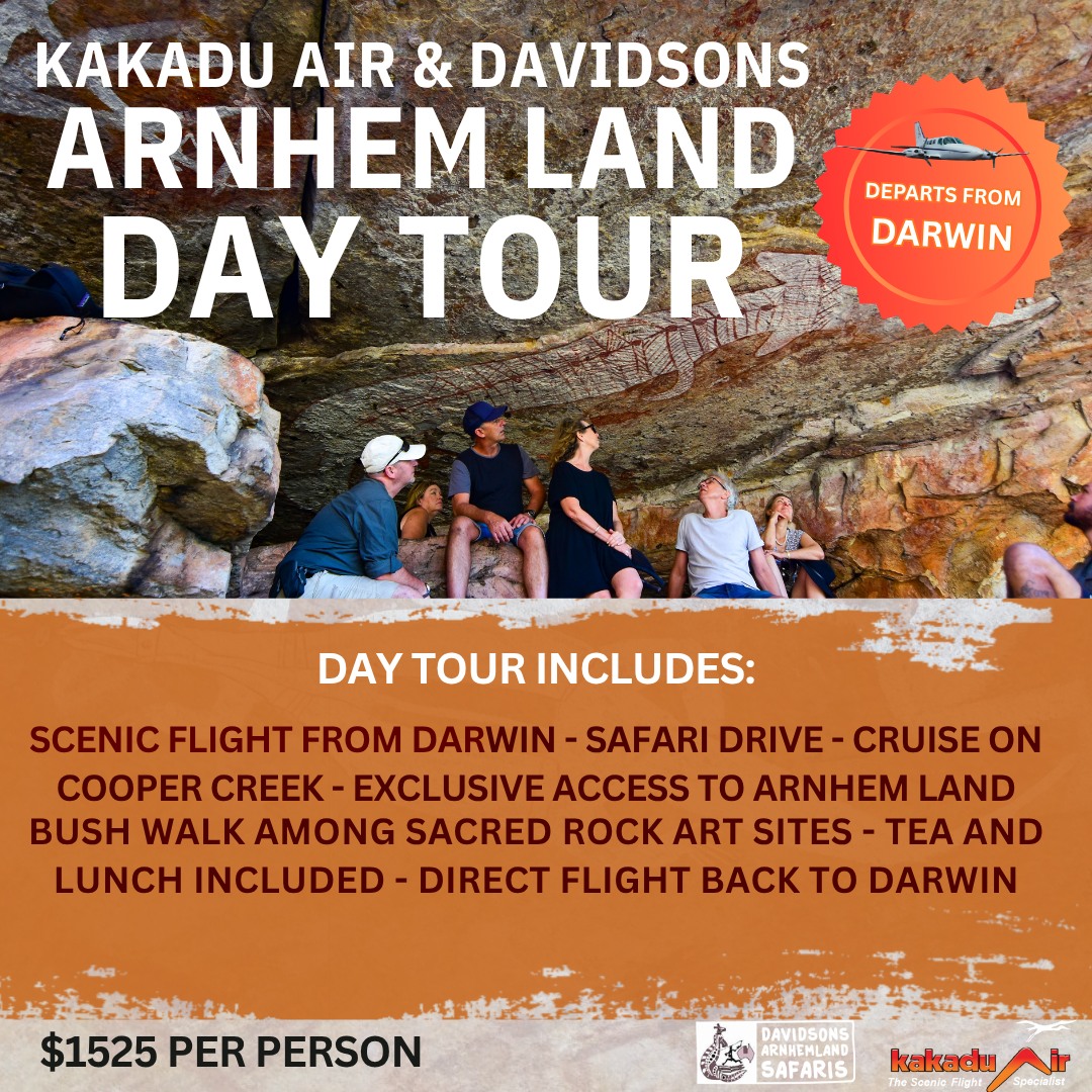 Exciting news! ✈️🌿
We’ve reduced the minimum number to just 2 passengers for our Arnhem Land Day Tour, making access to this incredible and remote region easier than ever.
Discover the wonders of Arnhem Land in an unforgettable day out.
Book today at kakaduair.com.au, email reservations@kakaduair.com.au or call 1800 089 113.
@