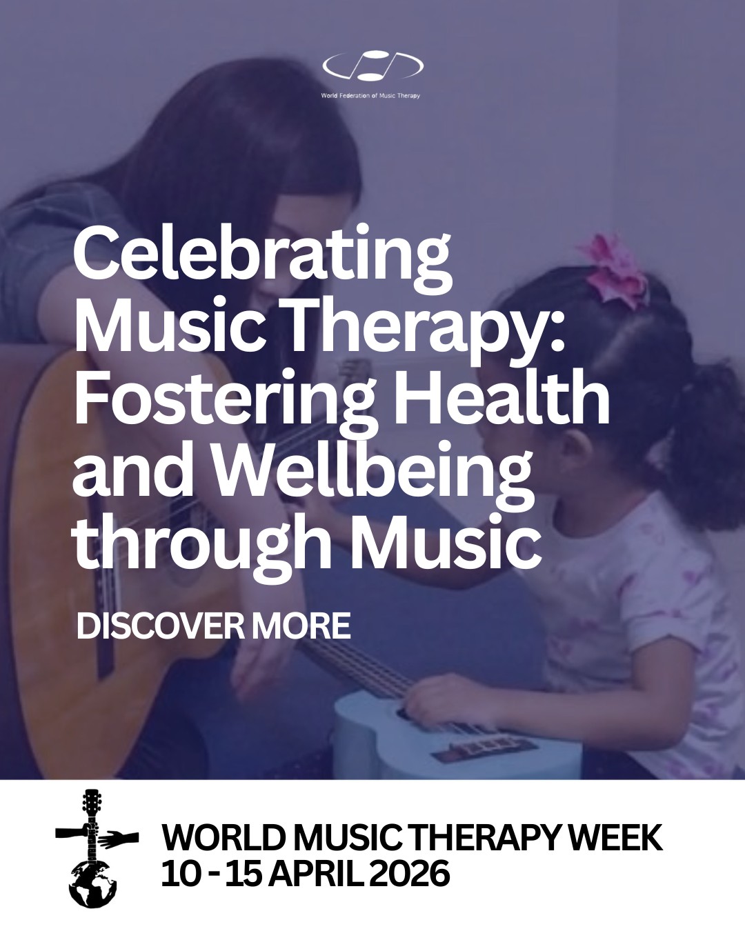 From April 10–15, we celebrate the potential of music therapy in bringing healing, connection and well-being to people around the world. Music therapy supports mental health, fosters meaningful relationships and creates positive change through sound and rhythm. Join us in raising awareness: share, engage and spread the message!
#expressivetherapiesllc #WorldMusicTherapyWeek #MusicTherapy #WorldFederationofMusicTherapy #WFMT #GlobalMusicTherapy