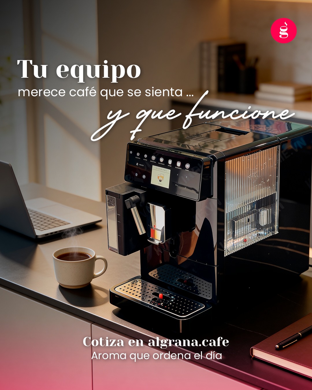 Café que se siente… y funciona. ☕✨
B5 para espacios pequeños con grandes expectativas.
📲 Agenda demo en algrana.cafe