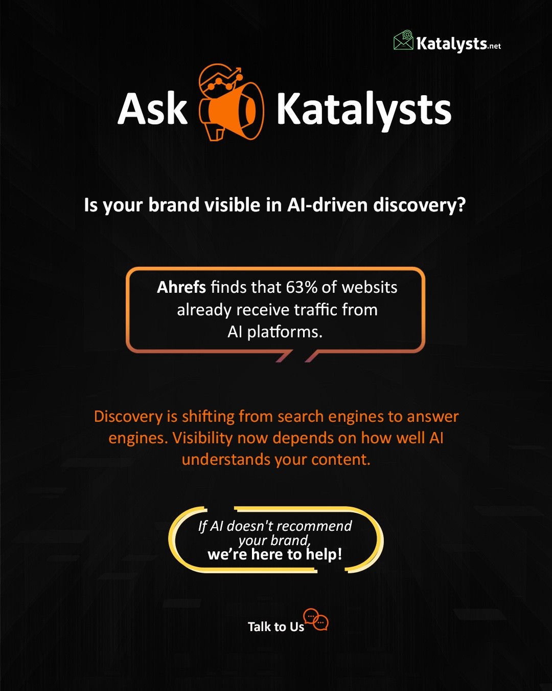 Quick reality check:
When was the last time you scrolled past page 1 on Google?
Exactly.
Now imagine AI just giving one answer.
That’s where discovery is headed. And your content either makes that cut or it doesn’t.
Have you started seeing traffic or leads coming from AI yet? Or does it still feel like “early days"?
#seo #leadership #founder #techie #katalystsdigital