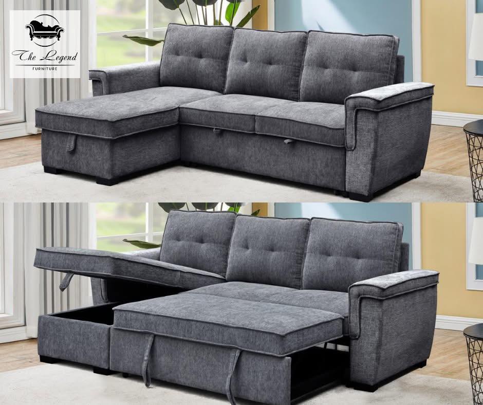 This pull-out sofa bed, in charcoal gray, is the ultimate family sofa, blending modern design, plush tufted comfort, hidden storage, and versatile functionality that easily transforms into a bed.
#SofaBed #LivingRoomGoals #ModernLiving #SmallSpaceSolutions #HomeComfort #FunctionalFurniture #GuestReady #CharcoalGray #HomeStyle #SpaceSaver #MultifunctionalLiving #Legendfurniture #eriepa #locallyowned