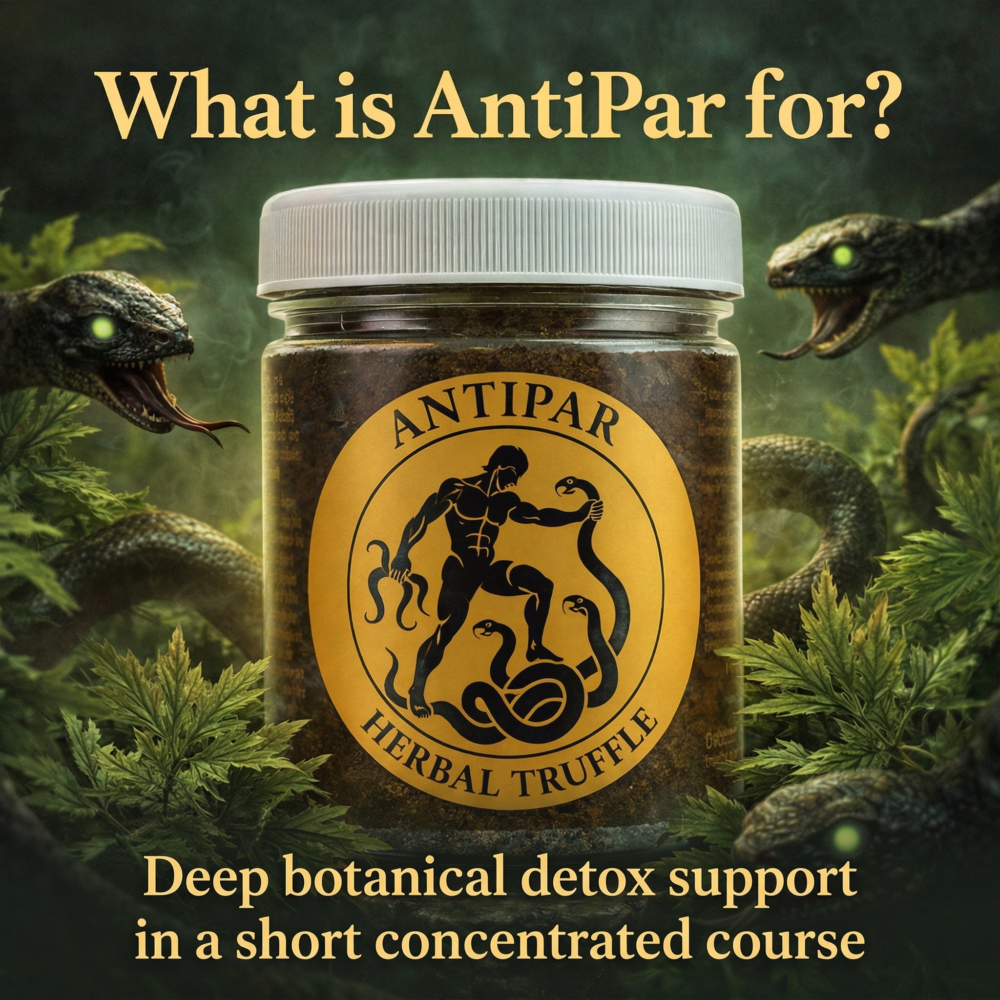 What is AntiPar for?
AntiPar was created for a deep botanical detox approach built around bitter wormwood.
Not a symbolic detox. Not a decorative “cleanse” used as a marketing word. And not a weak formula that sounds impressive but does very little in practice.
AntiPar is built for people who want a short, concentrated botanical course with a serious bitter base and a clear purpose.
The logic of the product comes from three things working together:
– a high concentration of bitter wormwood
– a short-course format
– a truffle delivery form instead of a standard capsule
That combination is exactly what makes AntiPar different from yet another general herbal supplement. It was designed for people who want a stronger, more focused botanical routine and who specifically want to include bitter herbs in a more concentrated format.
This product is chosen for a reason:
– to follow a defined short course rather than an endless vague routine
– to use a supplement built around a serious bitter botanical base
– to support a deeper detox-focused approach
– to choose a formula that feels substantial, not superficial
AntiPar is for those who want detox support that is impossible to ignore: a strong composition, a distinct taste, a clear function and a short course with a defined purpose.
#antipar #detoxnatural #gutdetox #naturaldetox #herbaldetox #detox #phytovita