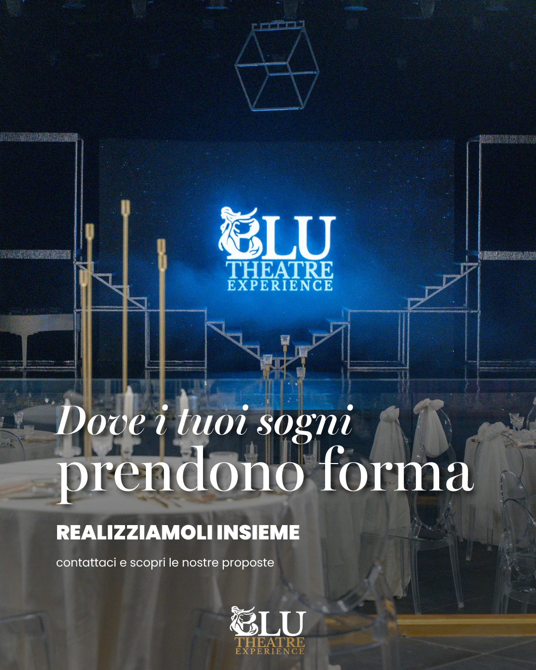 Non รจ solo una sala.
ร il luogo dove ogni evento diventa esperienza.
Al Blu Theatre, ogni dettaglio รจ pensato per sorprendere, emozionare e lasciare il segno.
Eventi privati, feste, occasioni speciali.
Tu lo immagini. Noi lo rendiamo reale.
๐ฉ Contattaci per il tuo evento!
๐๐๐ฆ๐๐๐๐ง๐ ๐๐ก๐๐๐ก๐ง๐๐ฅ๐ ๐ซ
๐ Corso Italia, 219, Sorrento (NA)
๐ฒ 0818772048 | 3319925853
๐ง info@blutheatre.it
๐ blutheatresorrento.it
#BluTheatre
