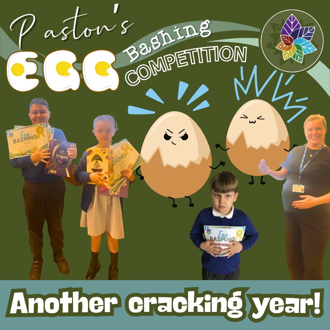 ๐ฅ Weโve hatched some new champions in Key Stage 1 and 2, plus a staff winner who really scrambled the competition! Huge shell-ebration to everyone who took part ๐
Weโre already egg-cited for next yearโฆ itโs going to be egg-stra special! ๐ฃ
.
.
.
#pastoneggbashing #eggcellent #eggciting #SchoolCommunity