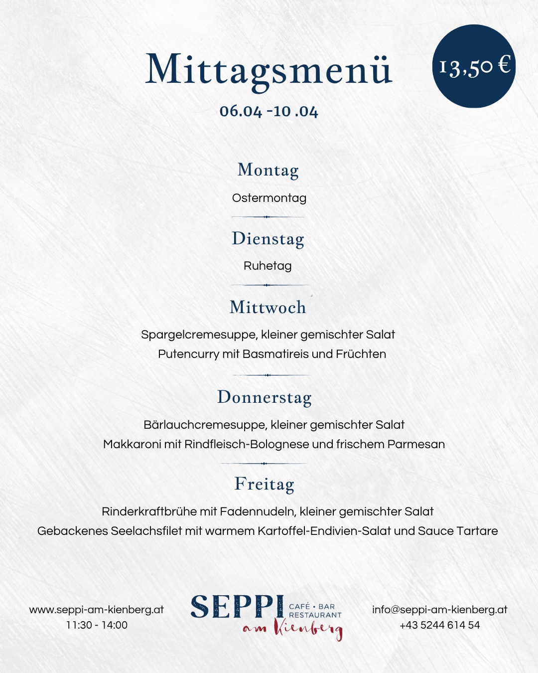 Unser Mittagsmenü! ✨
#seppiamkienberg #jenbach #menü #genussmomente
