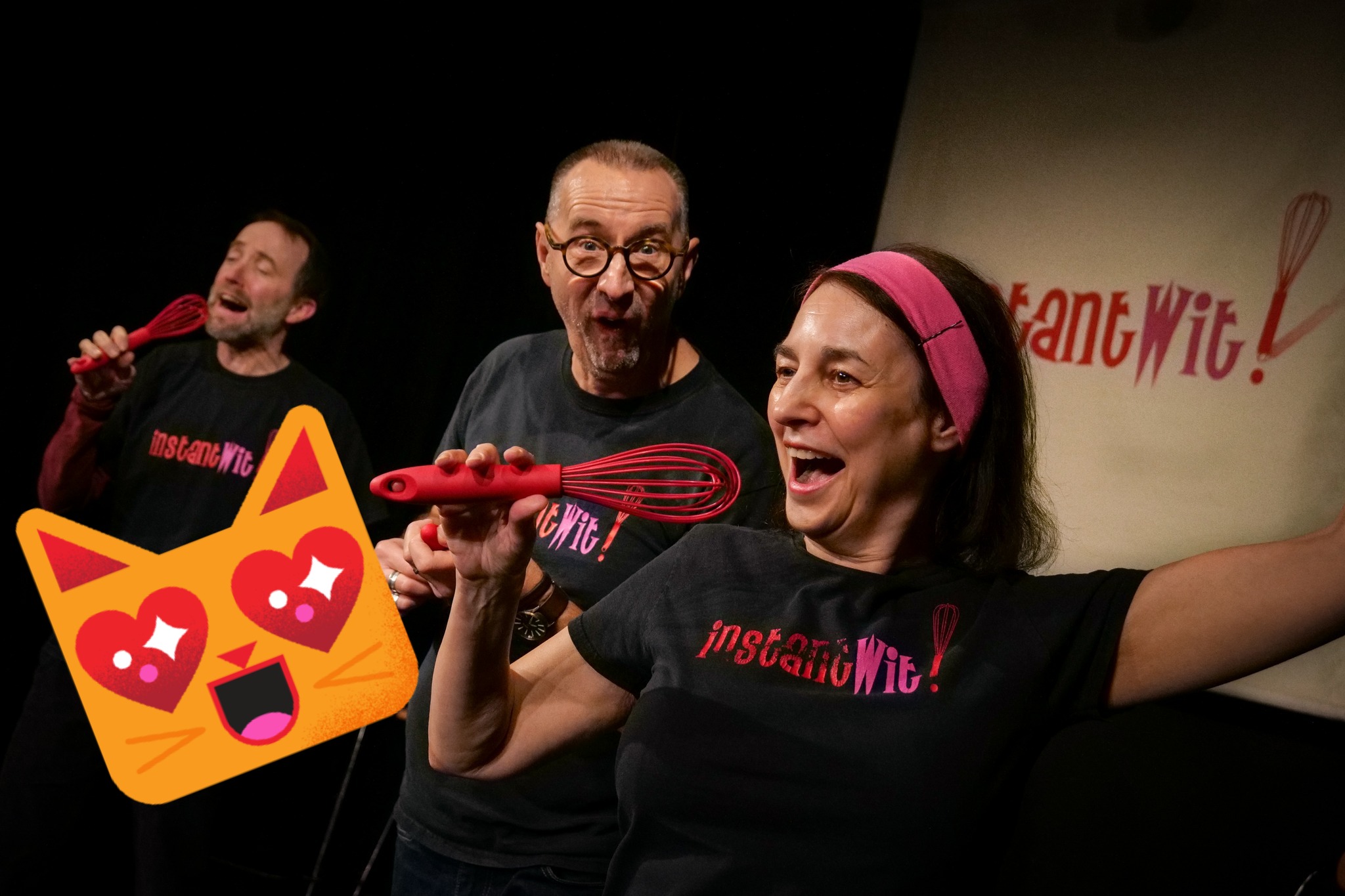 What do you get when you mix audience suggestions and comic genius, then fold in some very funny people and sprinkle on some surprising songs?* A delicious Instant Wit!
Back this Saturday - tickets are selling fast. Head to our website now.
*Contents and quantities may vary. This is improv.
www.tickettailor.com/events/almatheatrecompany/1988765