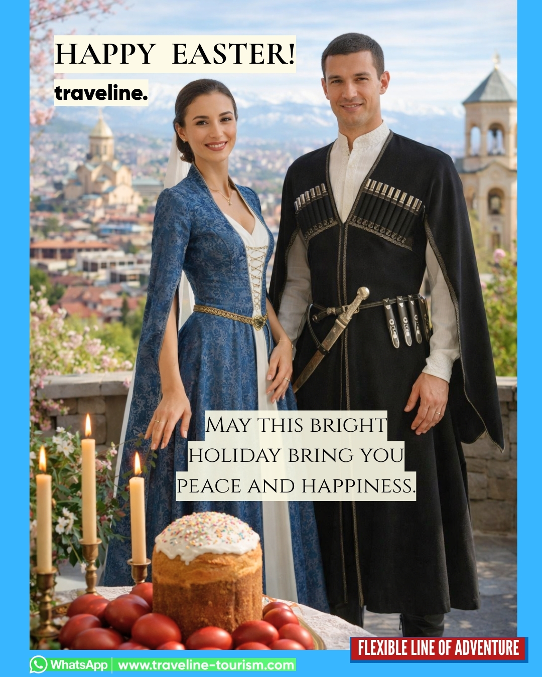 🌸✨ Happy Easter ✨🕊️
May this bright holiday bring you peace and happiness 🕊️
Celebrate the season of new beginnings with fresh adventures, beautiful destinations, and unforgettable moments 🌍✈️
Travel more. Explore more. Create your story. Memories that stay forever ✨
travel with traveline - your flexible line of adventure 🩵
#Traveline #Travelinegeorgia #Travelingeorgia #travelinegeorgia #travelwithtraveline
#happyeaster #easterholidays #Georgia #travel