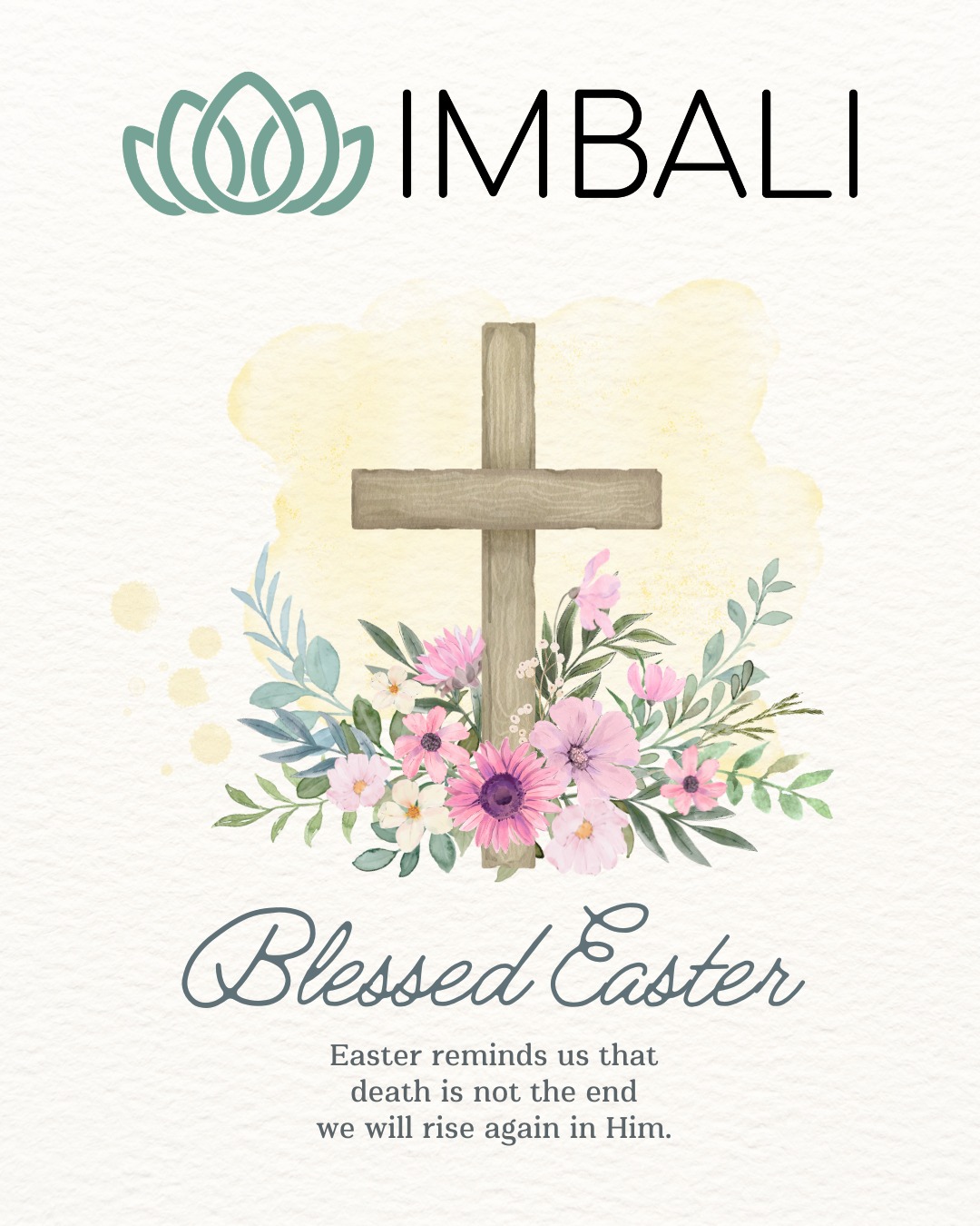 Wishing you a blessed Easter
May this season of Resurrection bring renewed hope, peace, and joy into your hearts and homes.
A reminder that even in the quiet and waiting, new life is always unfolding.
From all of us at Imbali, we wish you a beautiful and meaningful celebration filled with love and hope.
Happy Easter & Blessed Resurrection
------------------------------------
Σας ευχόμαστε ένα ευλογημένο Πάσχα
Είθε αυτή η περίοδος της Ανάστασης να φέρει ανανέωση, ελπίδα και ειρήνη στις καρδιές και τα σπίτια σας.
Μια υπενθύμιση ότι ακόμα και στις πιο ήσυχες στιγμές, νέα ζωή πάντα γεννιέται.
Από όλους εμάς στο Imbali, σας ευχόμαστε μια όμορφη και ουσιαστική γιορτή γεμάτη αγάπη και ελπίδα.
Καλή Ανάσταση & Καλό Πάσχα
#HappyEaster #ResurrectionSunday #ImbaliStudio #HopeAndRenewal #BlessedSeason