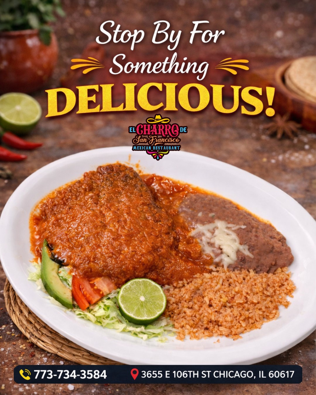 Hey you 👀, stop! Try our food, so mexican, so delicious! 😋
📍 Visit us at 3655 E. 106th St., Chicago, IL 60617 (773) 734-3584
⏰Daily: 9:00 am -10:30 pm
Síguenos y entérate de todas nuestras noticias: https://linktr.ee/elcharro3655
#elcharrodesanfrancisco #mexicanfoodinchicago #chicagorestaurant #carneconfrijoles #deliciousmexicanfood