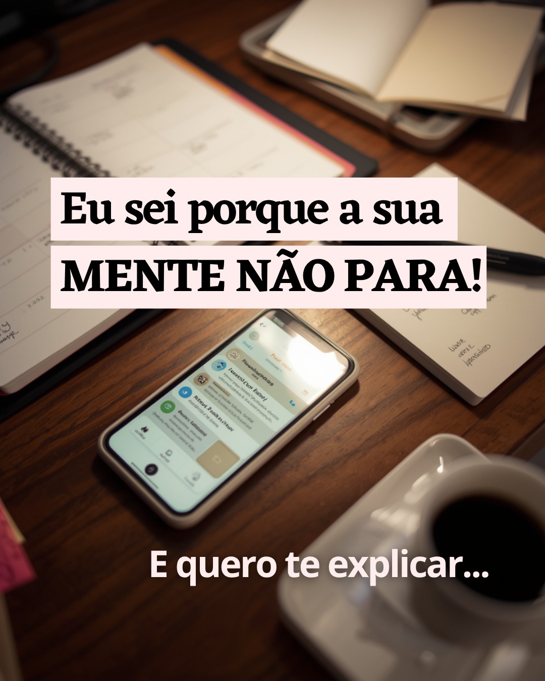 Talvez você ache que sua mente não para porque você “pensa demais”. Mas, na prática, ela não para porque não teve pausa nenhuma pausa.
Seu dia já começa no celular.
Notificação.
Mensagem.
Coisas pra resolver.
Antes mesmo de levantar da cama, seu cérebro já entrou em modo tarefa.
E ele continua assim o dia inteiro.
Respondendo.
Lembrando.
Antecipando.
Tentando dar conta.
Cada estímulo ativa seu sistema de atenção.
Seu cérebro entende: “tem coisa acontecendo, fica alerta”.
E sem perceber, você passa o dia inteiro nesse estado. O problema é que o cérebro não desliga sozinho. Se você não cria pausas, ele não entende que pode parar.
Então chega a noite e o corpo até deita, mas a mente continua:
“Não posso esquecer aquilo.”
“E amanhã?”
“Preciso resolver isso…”
Não é falta de controle. É falta de fechamento.
Na prática clínica, eu vejo muito isso: pessoas tentando descansar sem antes desacelerar.
E descansar não é só parar.
É sinalizar segurança.
É organizar o que está solto.
É tirar da cabeça o que está rodando.
É dar um “fim” pro dia.
E é exatamente essa proposta do meu planner terapêutico Ciclos de Mim.
Ele não é só um planner.
É um espaço guiado pra você organizar seus pensamentos, nomear emoções e criar pausas reais, aquelas que ajudam sua mente a finalmente desacelerar.
Se você sente que sua cabeça não desliga nunca e quer aprender a fazer isso de forma prática no seu dia a dia, escreve CICLOS aqui que eu te explico melhor.
#plannerterapeutico #planneremoções #planneremocional #escritaterapeutica #escritaterapêutica
