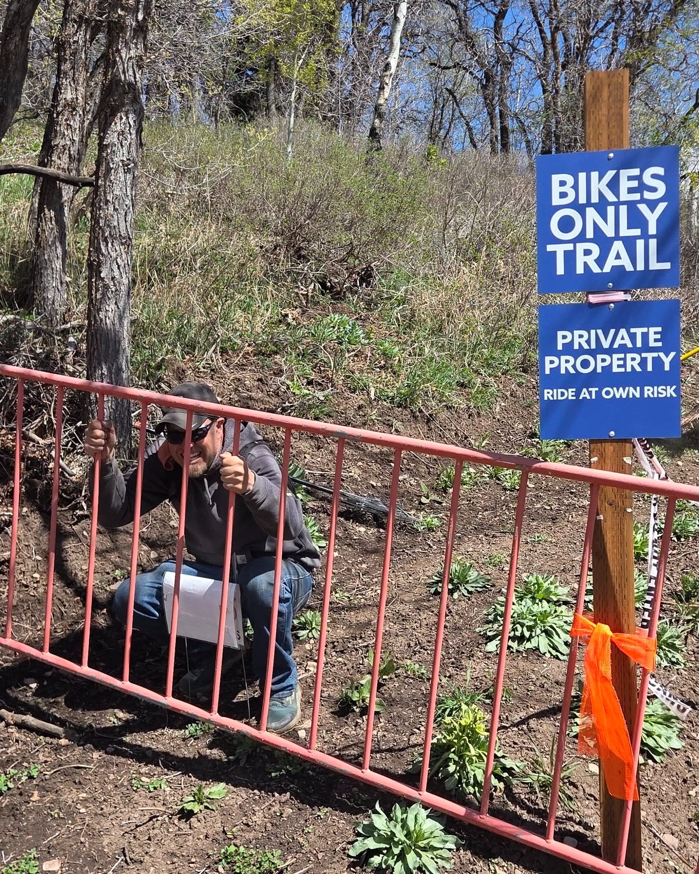 Trail update: Canyon Rim is still closed 🚫
We hiked the trail today to check and do some maintence.
The short answer is it's just not ready. The longer answer — Canyon Rim sits in a wet area with tons of springs and drainages, so we always knew it was going to be one of the later trails to open up. We had snow on the trail this past Saturday, and another storm is rolling in this weekend.
Trust me, I want to ride it just as bad as you do! 😄 Please hang tight and be patient — we'll get out there as soon as it's ready. The trail will thank you for it!