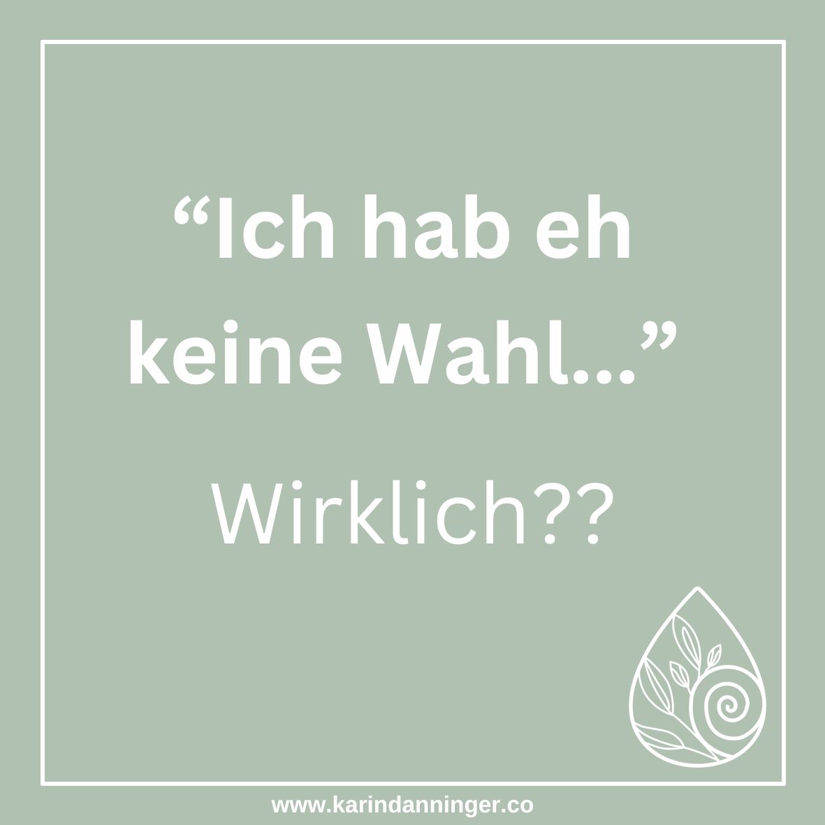 Kennst du das?
Du steckst in einer Situation fest
âŠund redest dir ein: âIch hab eh keine Wahl.â
Aber die Wahrheit ist unbequem:
Du hast sie. Immer.
Nur sehen wir sie oft nicht.
Oder wir wollen sie nicht sehen.
Weil die Alternative bedeutet, dass du dich bewegen musst.
Dass du hinschauen musst.
Dass du rausgehst aus dem, was zwar nicht gut ist⊠aber vertraut.
Und genau da beginntâs.
đ Die Wahl zeigt sich oft erst, wenn du bereit bist, deinen Blick zu verĂ€ndern.
đ Wenn du aufhörst, dich selbst klein zu halten.
đ Wenn du Neues zulĂ€sst â auch wennâs sich im ersten Moment unsicher anfĂŒhlt.
Und jaâŠ
manchmal kannst du die Situation nicht sofort verÀndern.
Aber du kannst immer entscheiden:
Wie geh ich damit um?
Was mach ich daraus?
Wer will ich darin sein?
Das ist keine Kleinigkeit.
Das ist der Unterschied zwischen Ohnmacht und Selbstverantwortung.
Also hör auf, dir zu erzÀhlen, dass du keine Wahl hast.
Du hast sie.
Die Frage ist nur:
đ Schaust du hin?
Wenn du merkst, dass du feststeckst und alleine nicht rauskommst: ich geh ein StĂŒck mit dir. Klar, ehrlich, ohne Ausreden.
đ Mit deinem Like zeigst du: Wir sind nicht allein und vielleicht braucht heute jemand genau diesen Lichtblick.
#Selbstverantwortung #MindsetShift #Persönlichkeitsentwicklung #Bewusstsein #Achtsamkeit #VerÀnderung #RausAusDerKomfortzone #NeuePerspektiven #Selbstreflexion #MutZurVerÀnderung #Linz #karindanninger