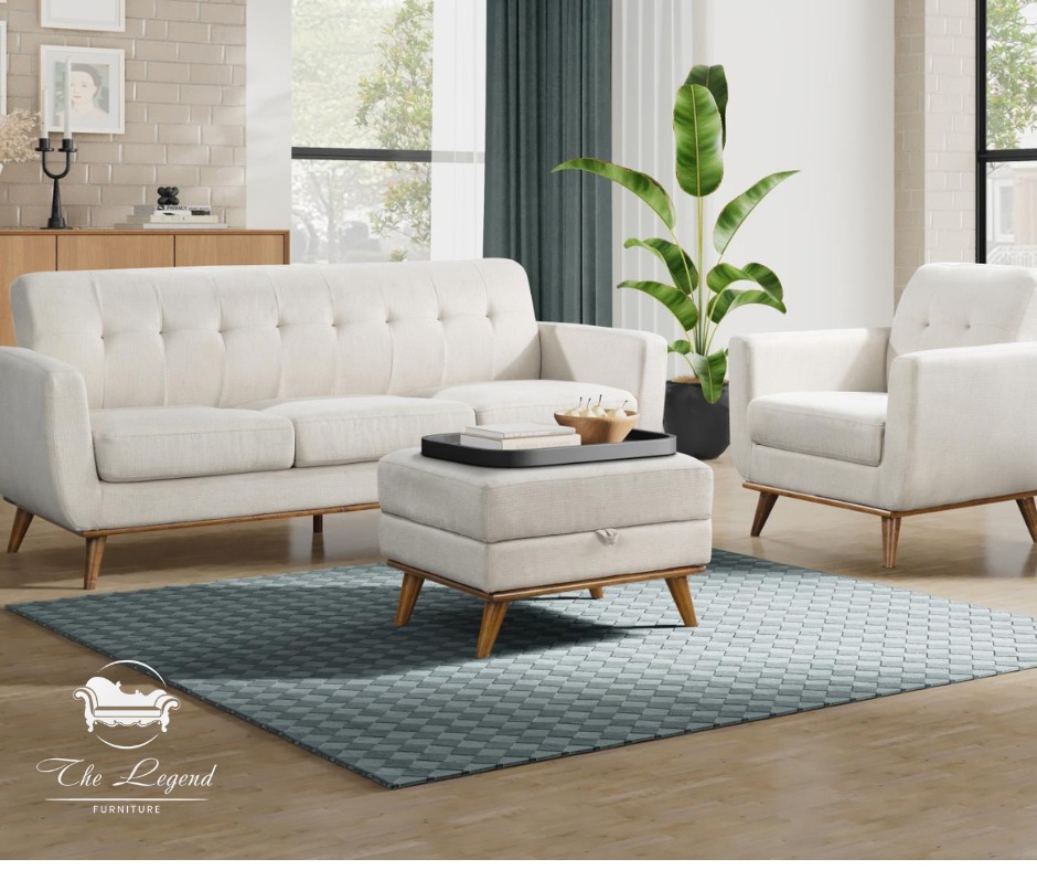 This mid-century modern set from The Legend Furniture blends clean lines, cozy oatmeal cushions, and warm wood accents for a space that feels both fresh and timeless. Perfect for slow mornings, good books, and great company.
#livingroomset #couch #midcenturymodern #legendfurinture #eriepa #shoplocalerie