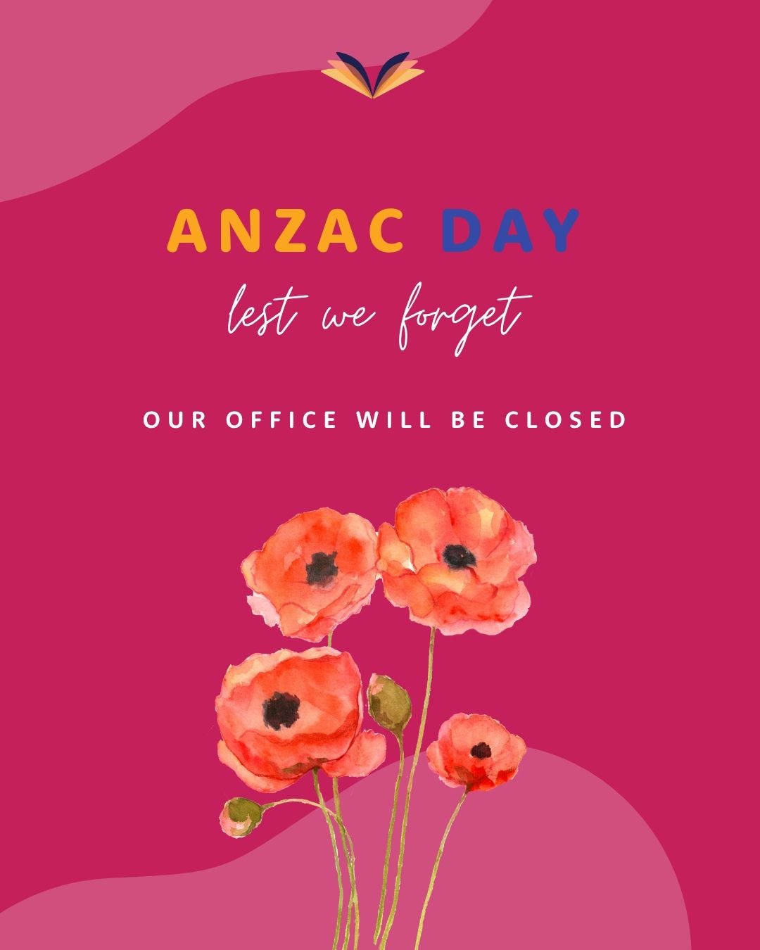 ANZAC Day
Honour. Remember. Reflect.
Lest we forget.
Our office will be closed on Monday 27th of April.