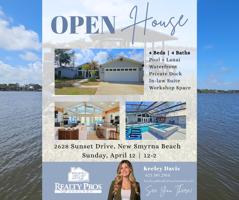 🚨 𝗢𝗣𝗘𝗡 𝗛𝗢𝗨𝗦𝗘 𝗔𝗟𝗘𝗥𝗧! 🚨
Thinking about making a move? This could be the one!!!
Join Keeley this Sunday and check it out for yourself 👇
📍 1628 Sunset Dr, New Smyrna Beach FL 32168
🕐 Sunday, April 12th | 12pm-2pm
No pressure, just come take a look.
