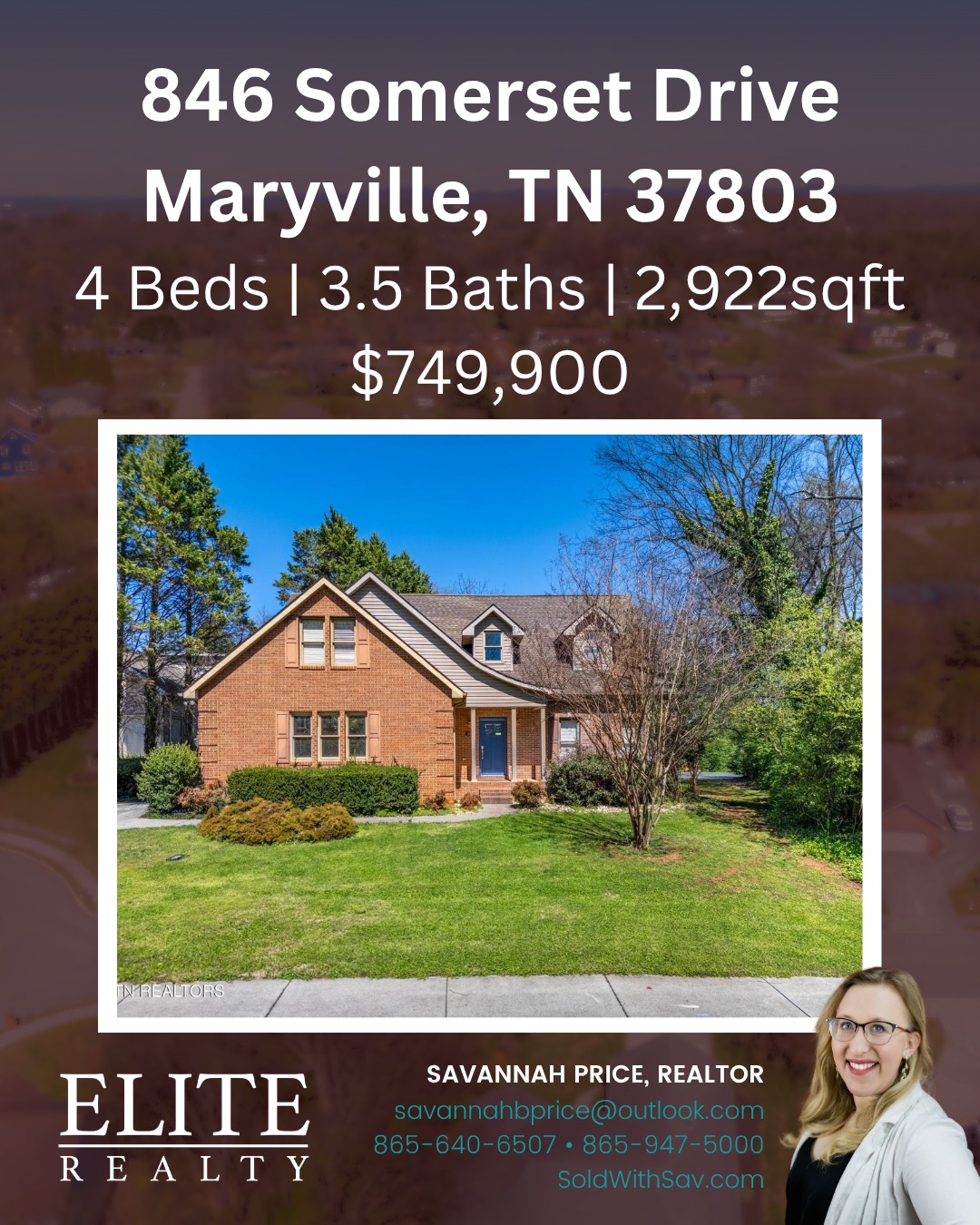 🏡 Welcome to Somerset Drive in Maryville!
846 Somerset Drive
💰 $749,900
🛏 4 Bedrooms | 🛁 3.5 Baths | 📐 2,922 SF
Where quality craftsmanship meets everyday comfort—this all-brick beauty was originally built as a builder’s personal home, and it shows in every detail ✨
Step inside to a grand two-story foyer and rich hardwood floors that flow throughout the main level. With multiple living, dining, and workspaces, this home is designed for both entertaining and everyday life.
The heart of the home? A spacious open-concept living area featuring a cozy gas fireplace, oversized den, and a kitchen built for gathering—complete with a center island, bar seating, and eat-in space 🍽️
✔️ Main-level primary suite for convenience
✔️ Upstairs bonus room with wet bar—perfect for movie nights or game days
✔️ 3 additional bedrooms + 2 full baths upstairs
Step outside and enjoy your own private retreat 🌿
🏀 Basketball court
🌸 Garden area
🌳 Spacious backyard + patio
Plus: abundant storage, walk-in attic, newer water heater, and a well-maintained roof—peace of mind included!
📍 Located in the heart of Maryville, offering the perfect blend of privacy and convenience.
This one truly has the space, quality, and charm to grow into for years to come.
📩 Let’s get you home at Somerset Drive!
https://www.flexmls.com/share/Dm5UG/846-Somerset-Drive-Maryville-TN-37803
#MoveUpHome #KnoxvilleRealEstate #KnoxvilleRealtor #EastTennesseeHomes #RealEstateLife #MaryvilleLiving