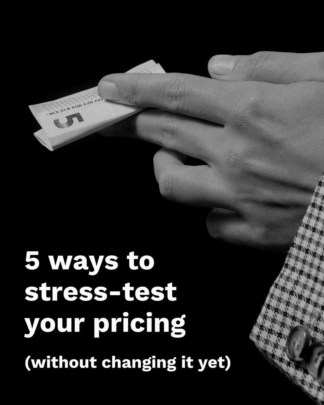 Before you torch your pricing, let's see what your current pricing is actually doing.
What doesn't get talked about enough is that you can have the right rates and still have a pricing problem. If scope is creeping, if discounts are becoming a habit, if your model breaks down at scale - the number on the invoice is almost beside the point.
Pricing isn't just a number. It's a system. And like any system, it needs to be stress-tested before the pressure arrives, not during it.
The five questions in this carousel won't overhaul your pricing. That's not the point. The point is to show you exactly where to look so that when you do make a change, you're making the right one.
If you want a framework for working through all of this, and a CFO to help you build pricing that holds up at scale, The Scale Lab is where we do that work. Structured guidance. Clear financial thinking. Accountability across 12 months so the insights get embedded in your business.
Doors close 28 April 2026.
Link in bio to learn more and join before we start.