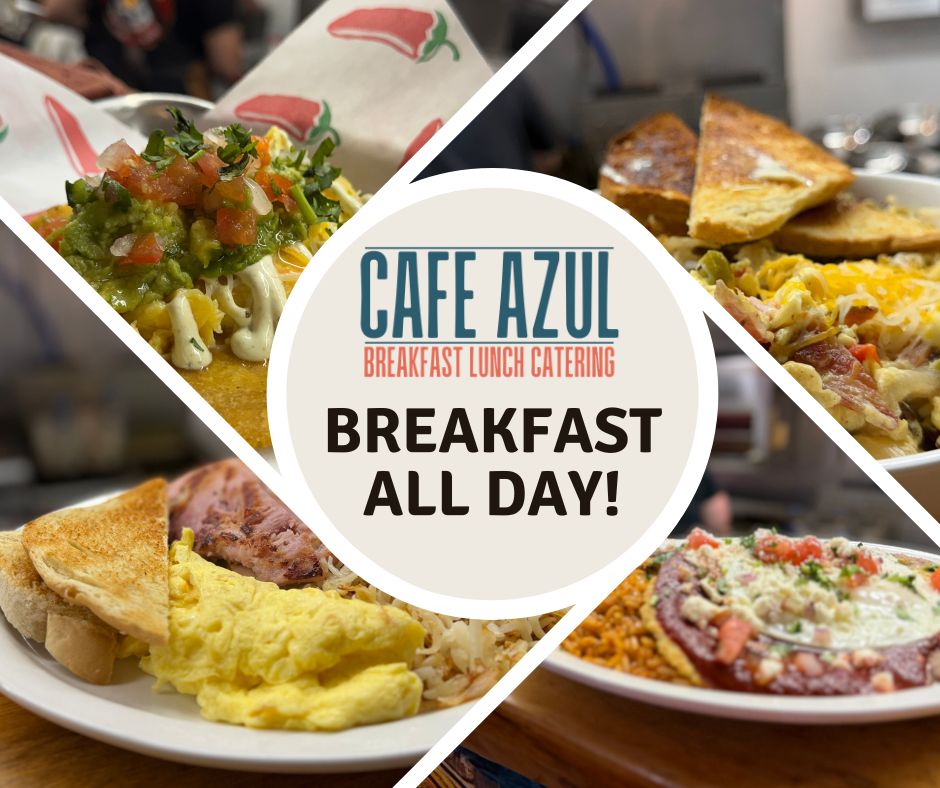 Start the weekend with us, coffee is hot! ☕
Order Online: https://cafeazulhomer.com
#breakfastallday #cafeazulhomer