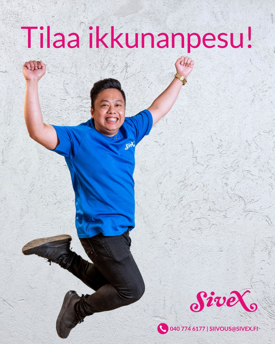Milloin viimeksi ikkunasi olivat oikeasti kirkkaat? ✨
Kevään suosituimmat ajat menevät nyt!
Tilaa ikkunanpesu jo tänään ja varmista kirkas kevät myös sinun kotiisi.☀️
Sivex Oy ikkunanpesut yli 20-vuoden kokemuksella ✨
https://www.sivex.fi/ikkunanpesu